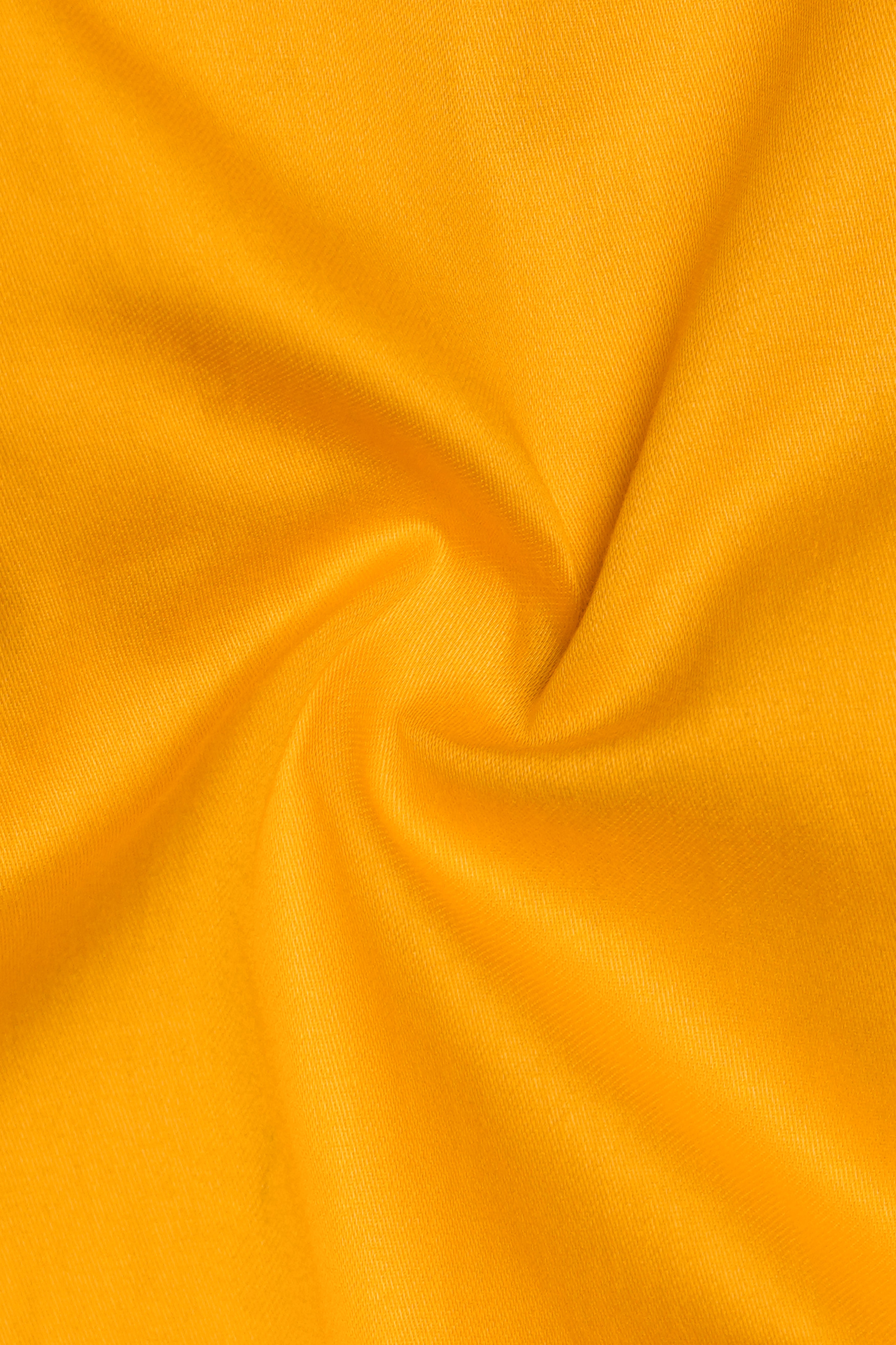 Zestine-Squash Yellow Subtle Sheen Super Soft Premium Cotton Dress Shirt