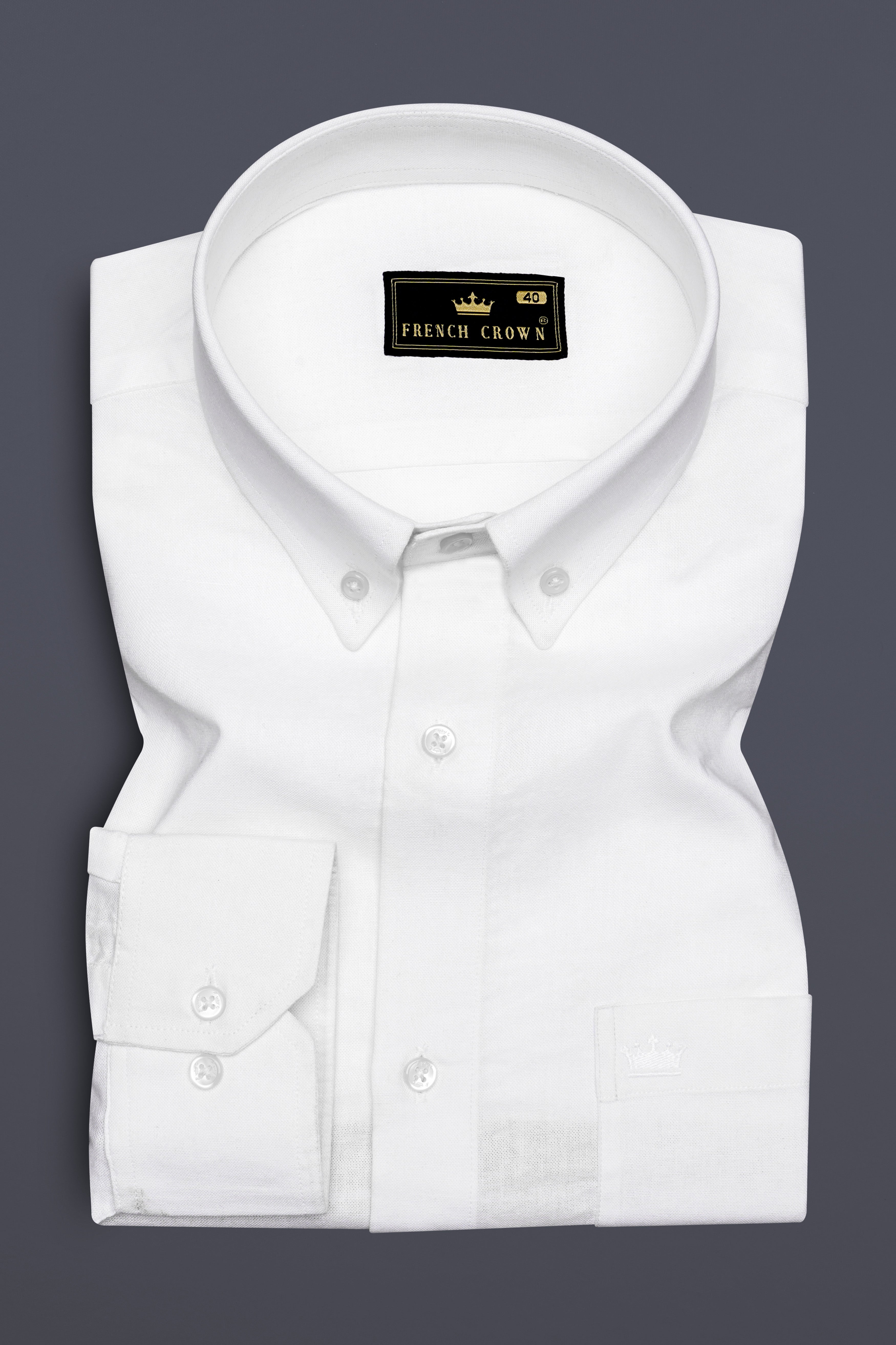 Pinfleur-Bright White And Camelot Pink Striped Oxford Premium Cotton Casual Shirt