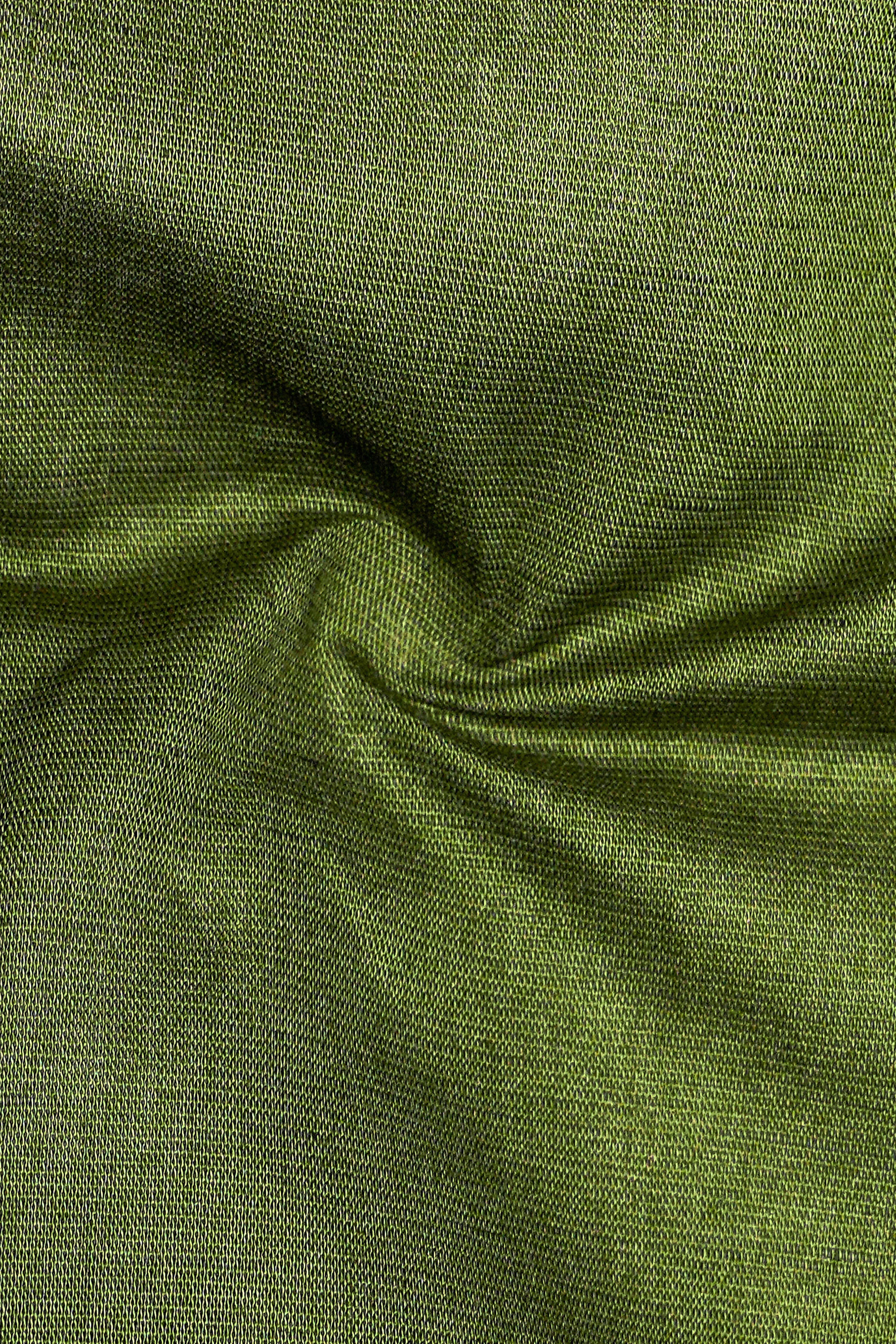 Mireli-Waiouru Green Luxurious Linen Dress Shirt