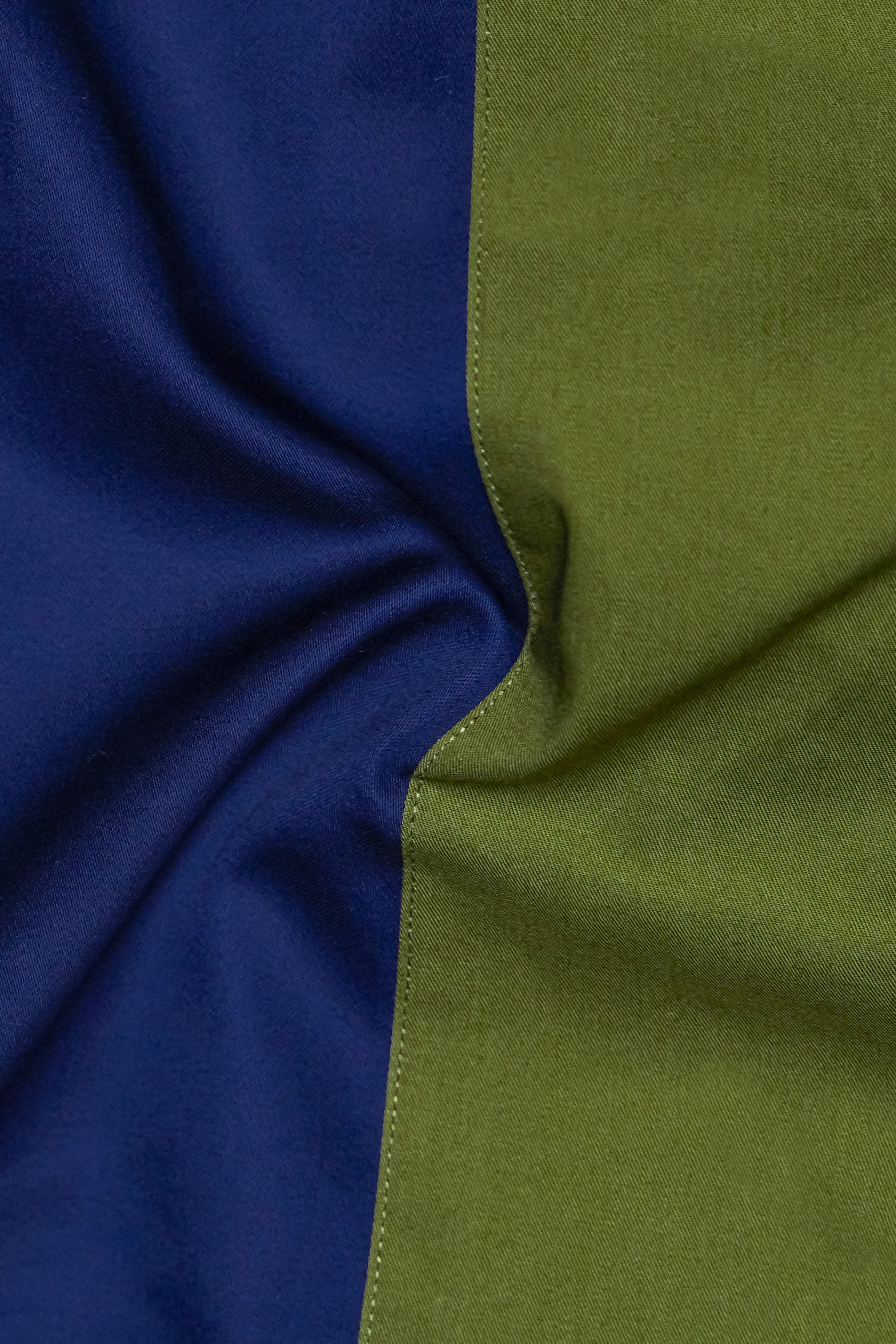 Bluverra-Downriver Blue And Dingley Green Striped Subtle Sheen Super Soft Premium Cotton Casual Designer Shirt
