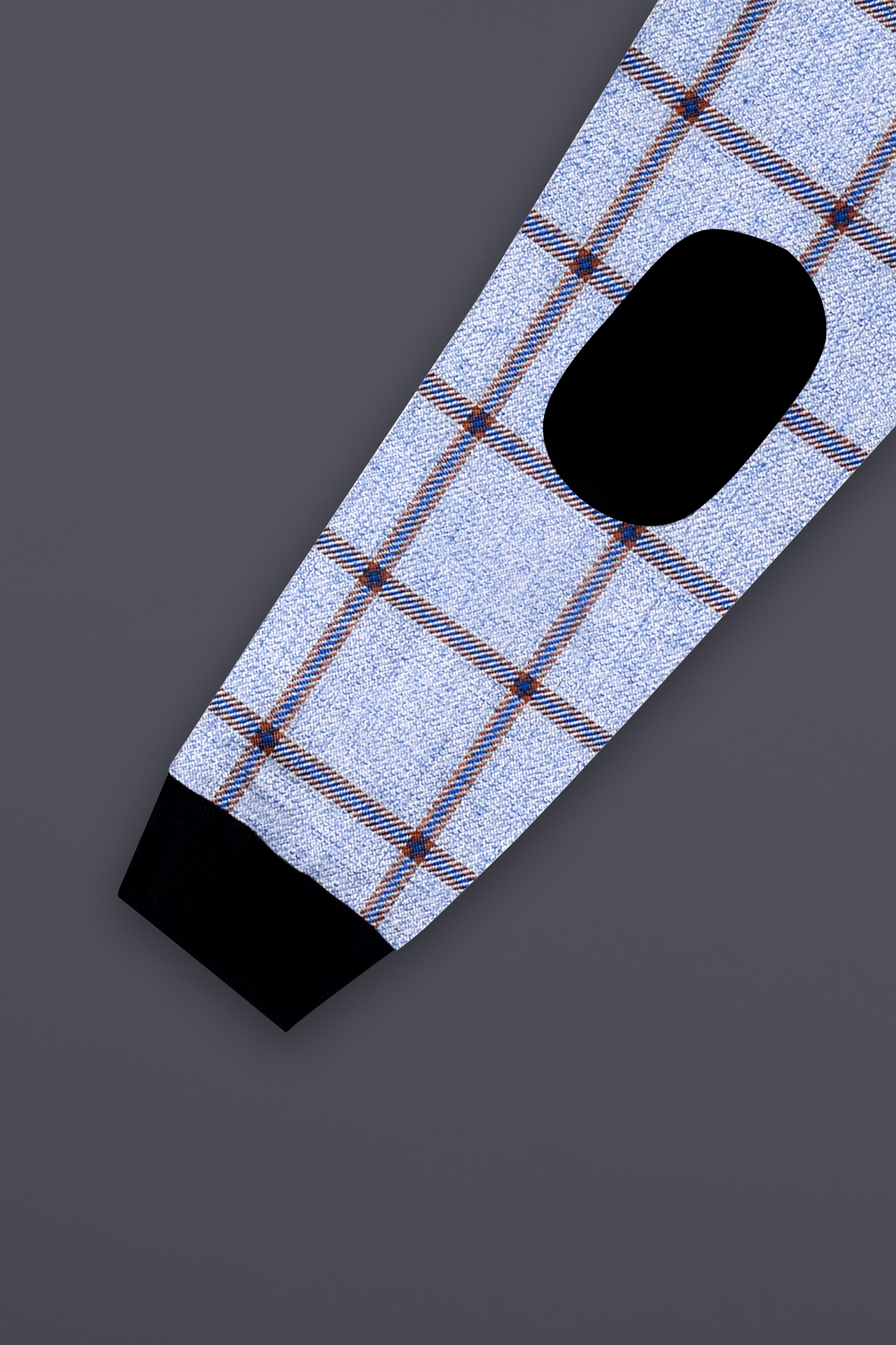 Mistrel-Spun Pearl Gray Windows Wool Rich Bomber Jacket