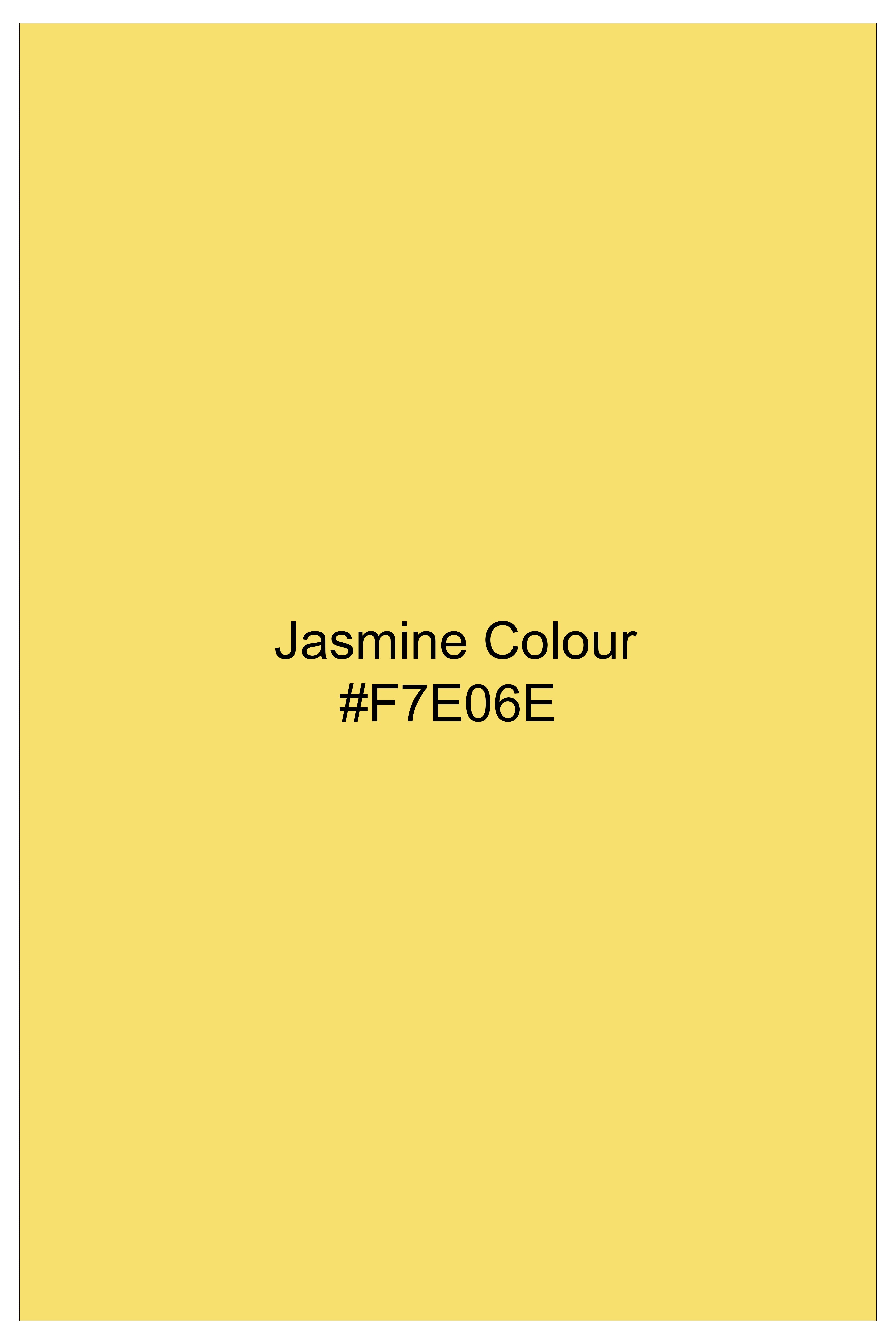 Mellowa-Jasmine Yellow Polka Dotted Printed Super Soft Tencel Designer Casual Shirt