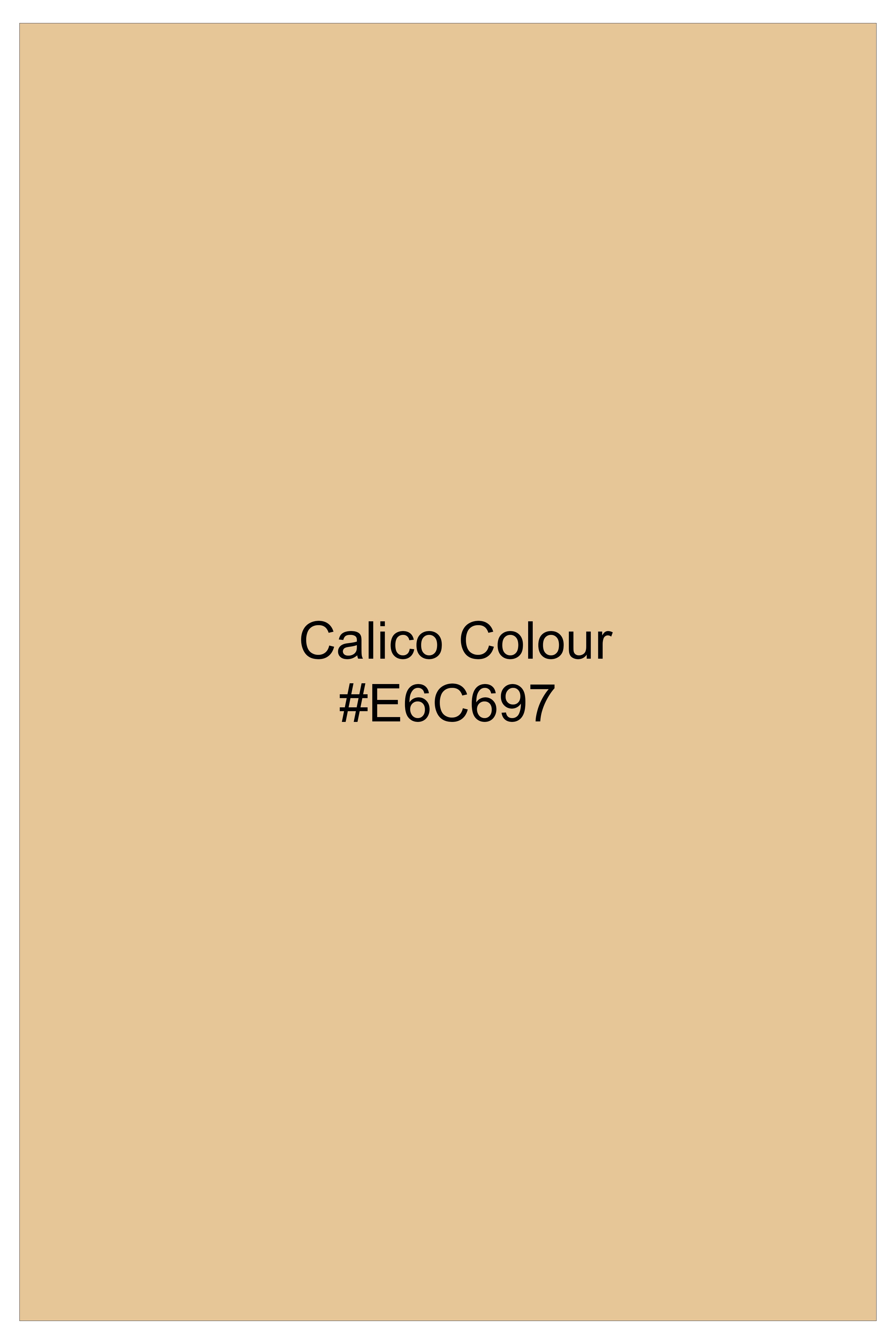 Cardish-Calico Brown Solitaire Card Embroidered Super Soft Premium Cotton Casual Designer Shirt