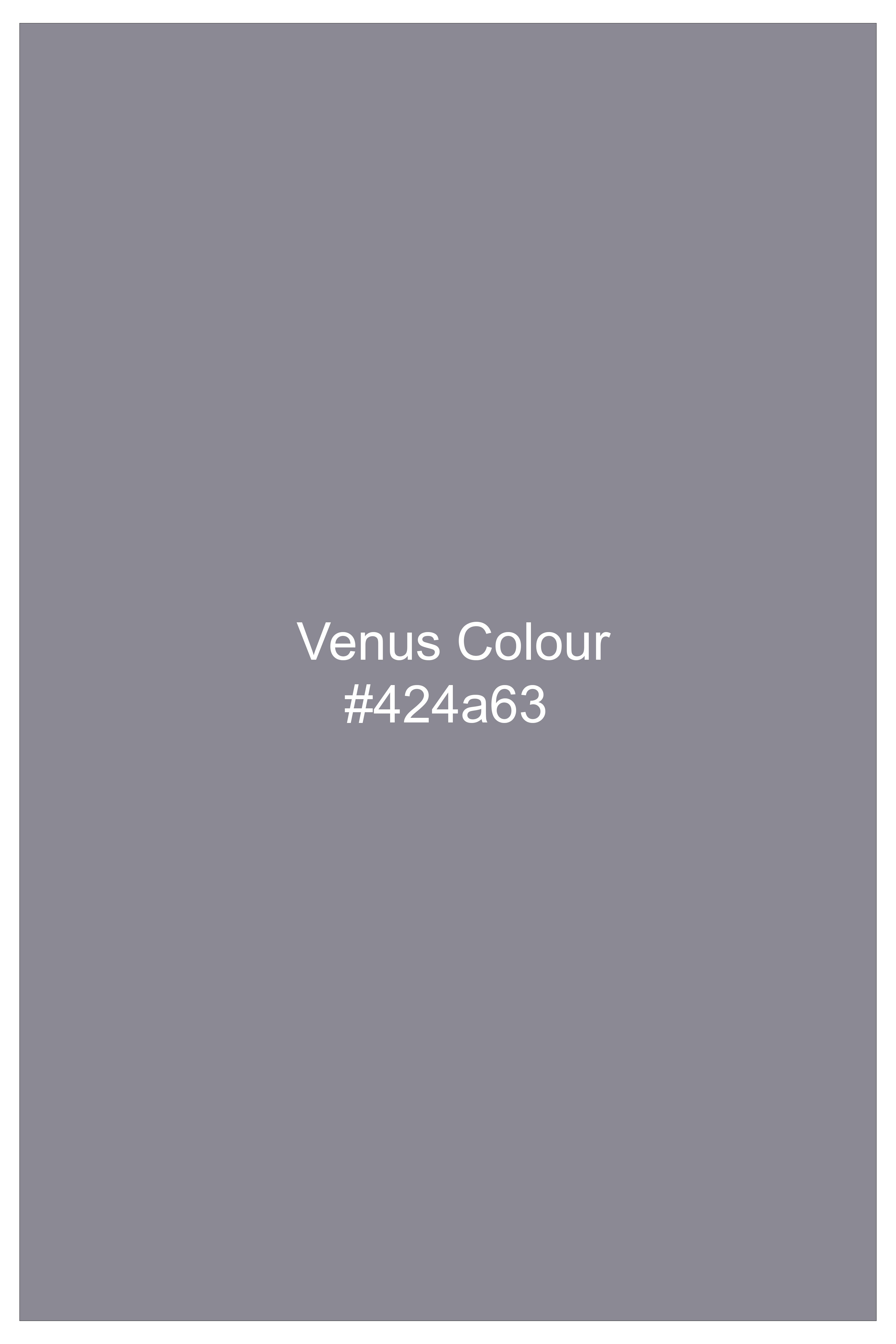 Glintar-Venus Gray Printed Chambray Premium Cotton Dress Shirt