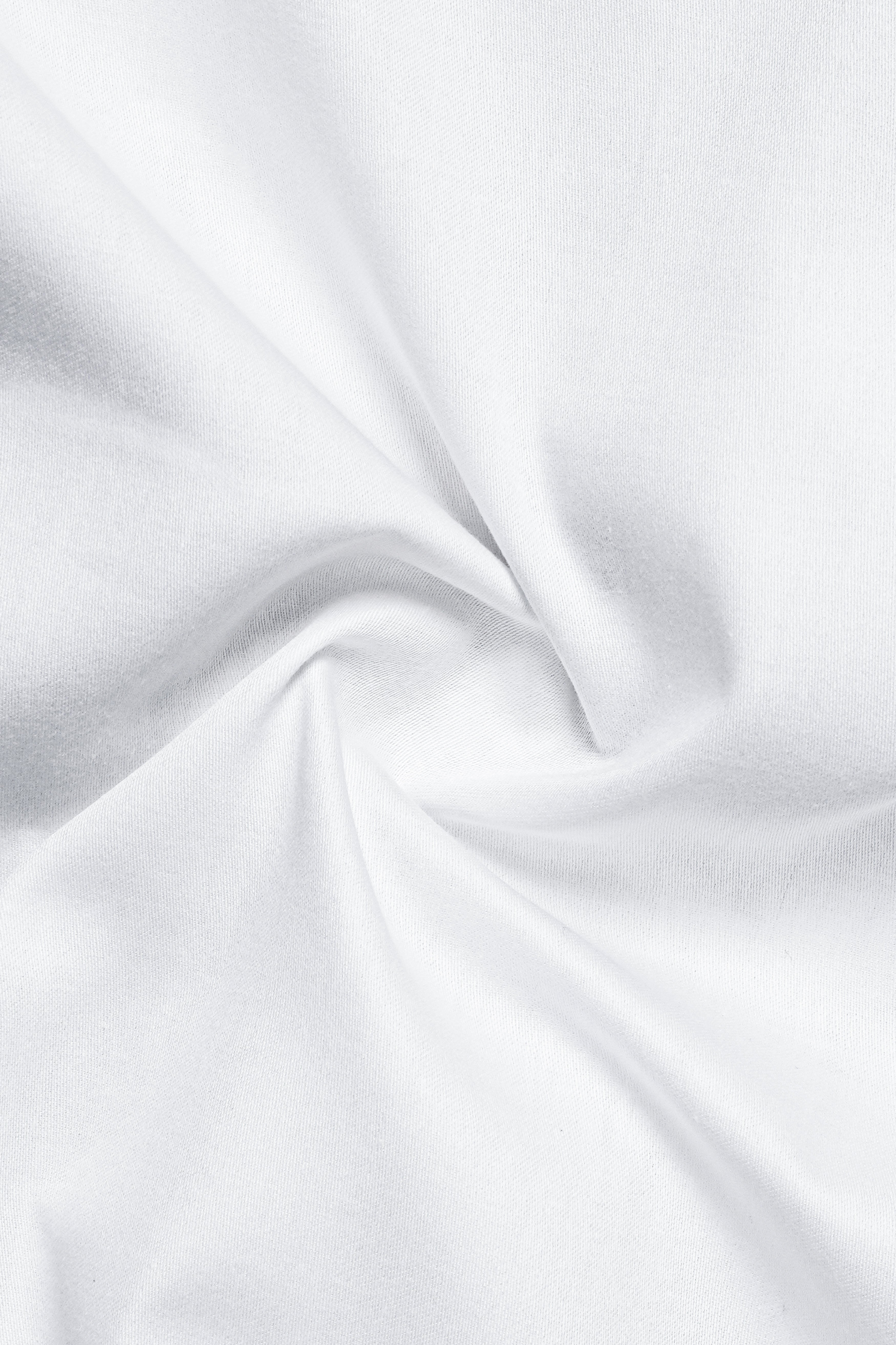 Vervon-Bright White Brand Acronym Embroidered Subtle Sheen Super Soft Premium Cotton Designer Shirt