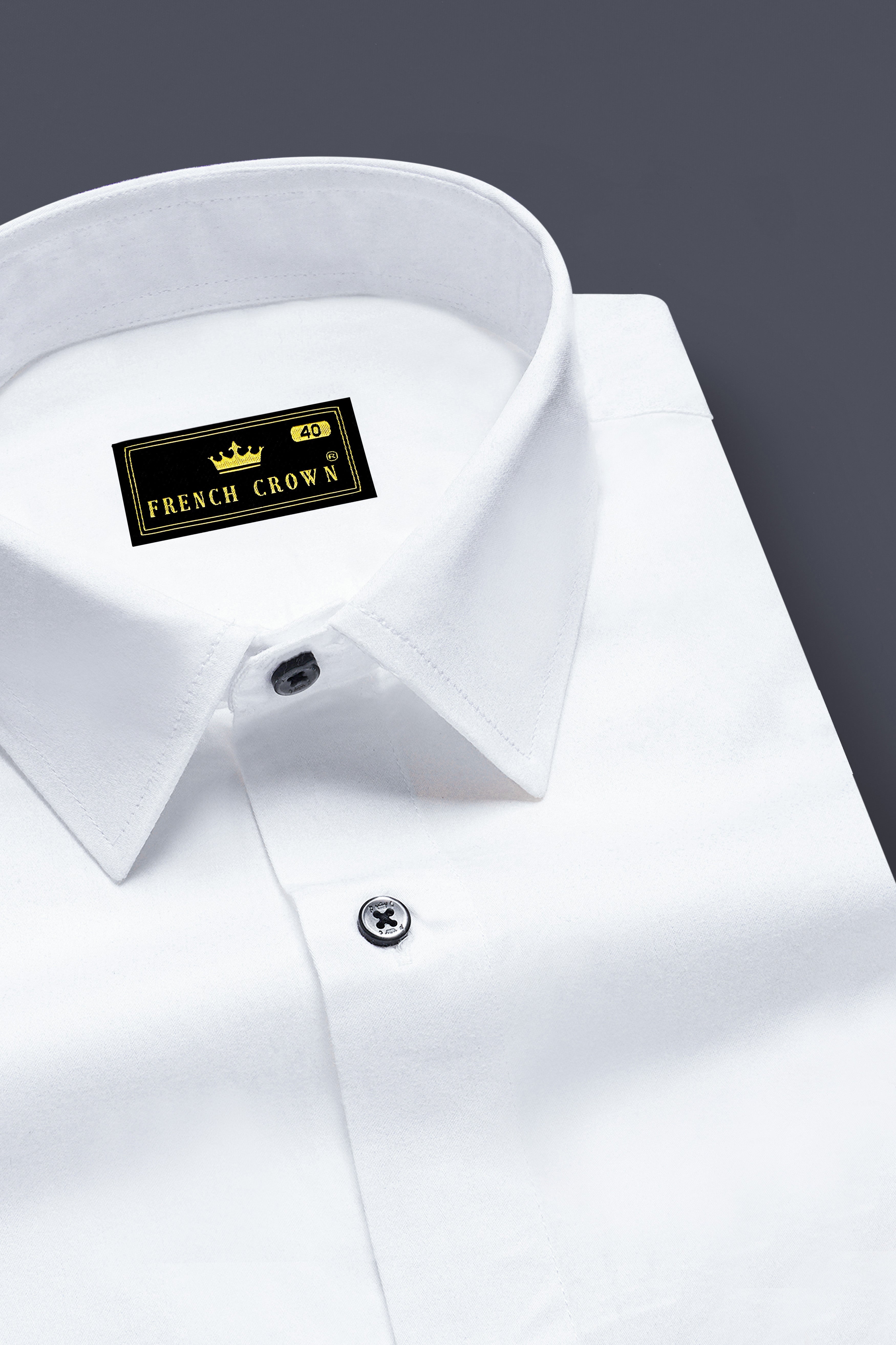 Aurefly-Bright White Dragonfly Embroidered Subtle Sheen Super Soft Premium Cotton Designer Shirt