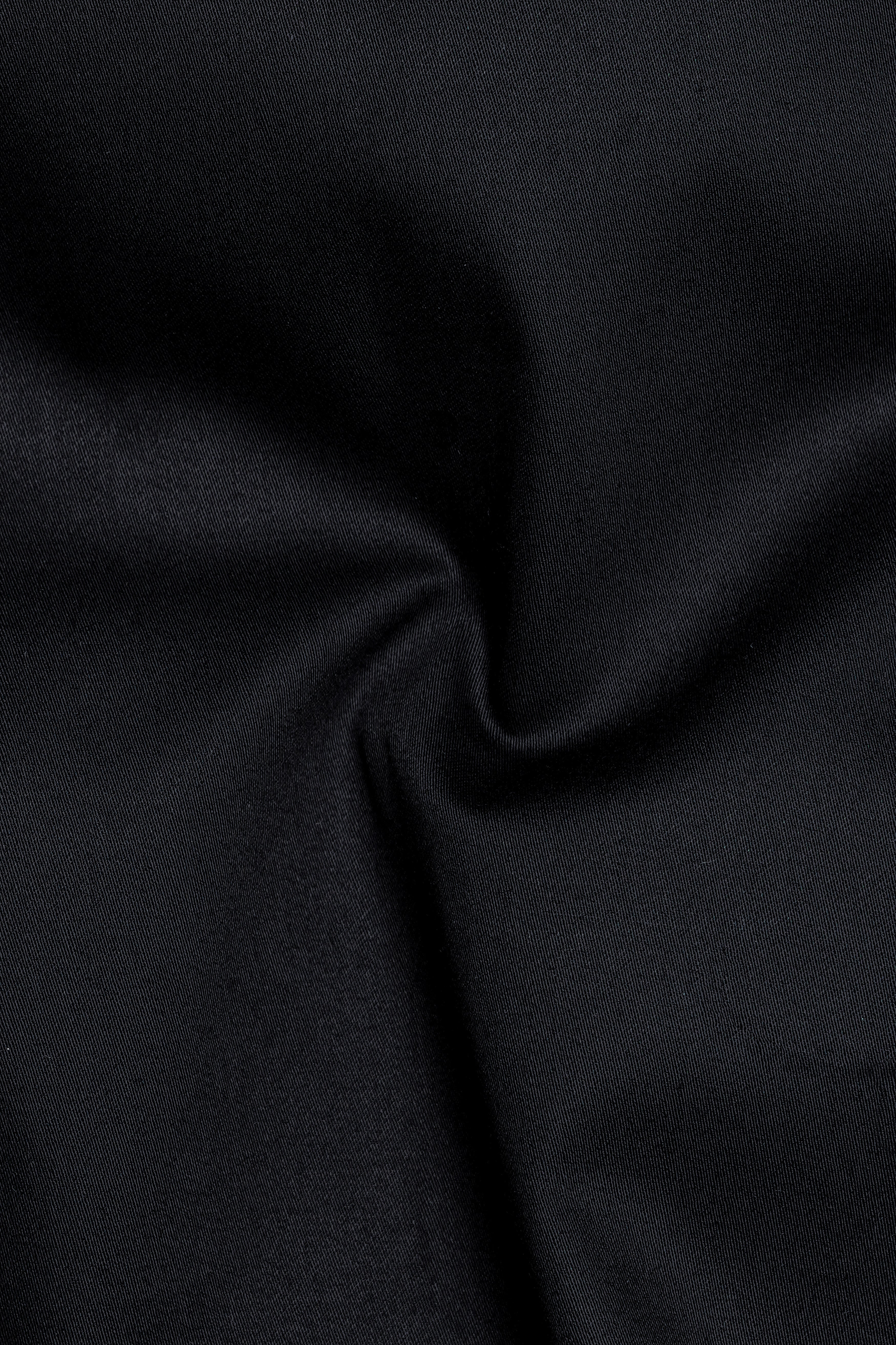 Apisyn-Jade Black Honey Bee Embroidered Subtle Sheen Super Soft Premium Cotton Designer Shirt
