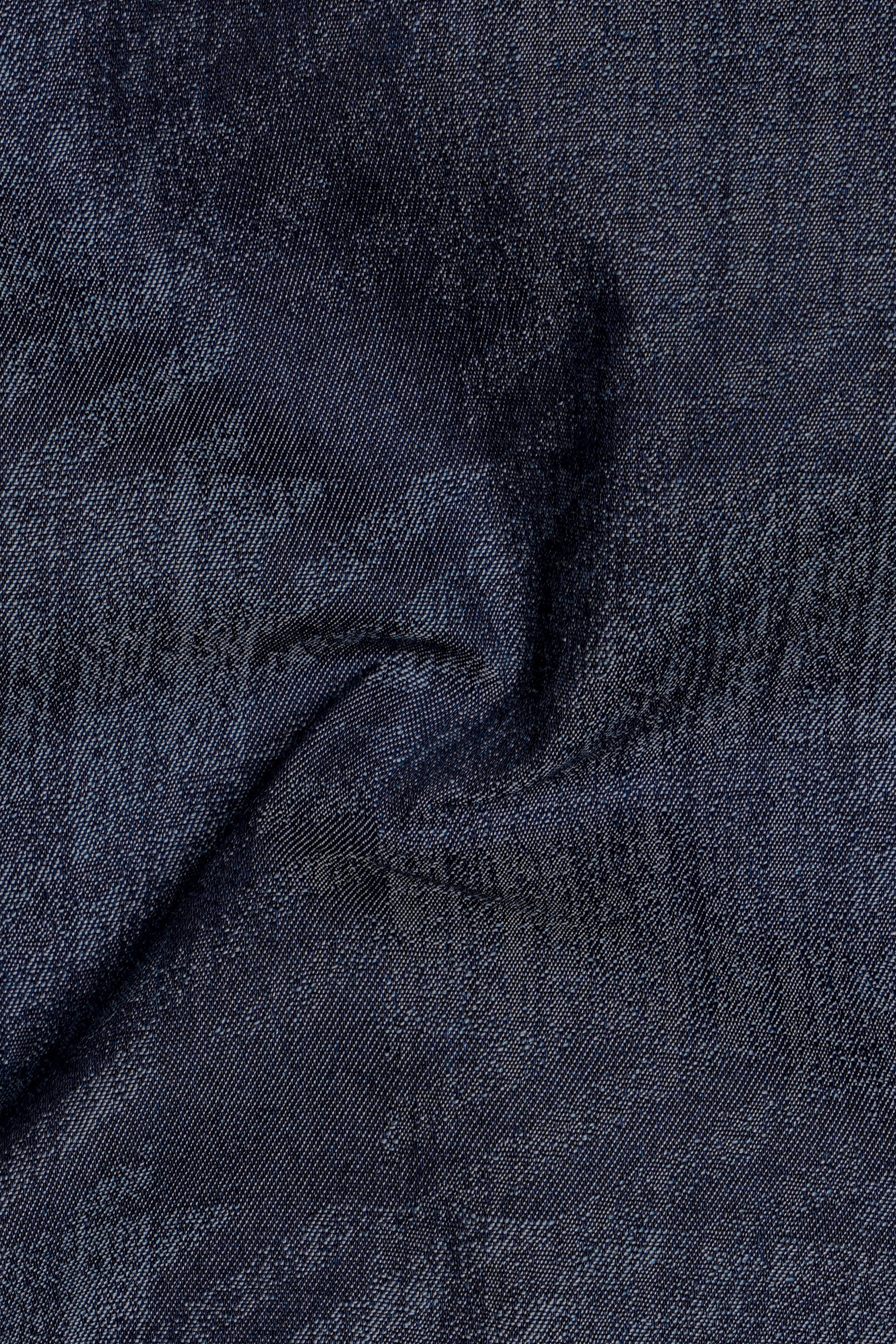 Diagris-Ebony Clay Denim Blue Diagonal Striped Super Soft Premium Cotton Casual Shirt
