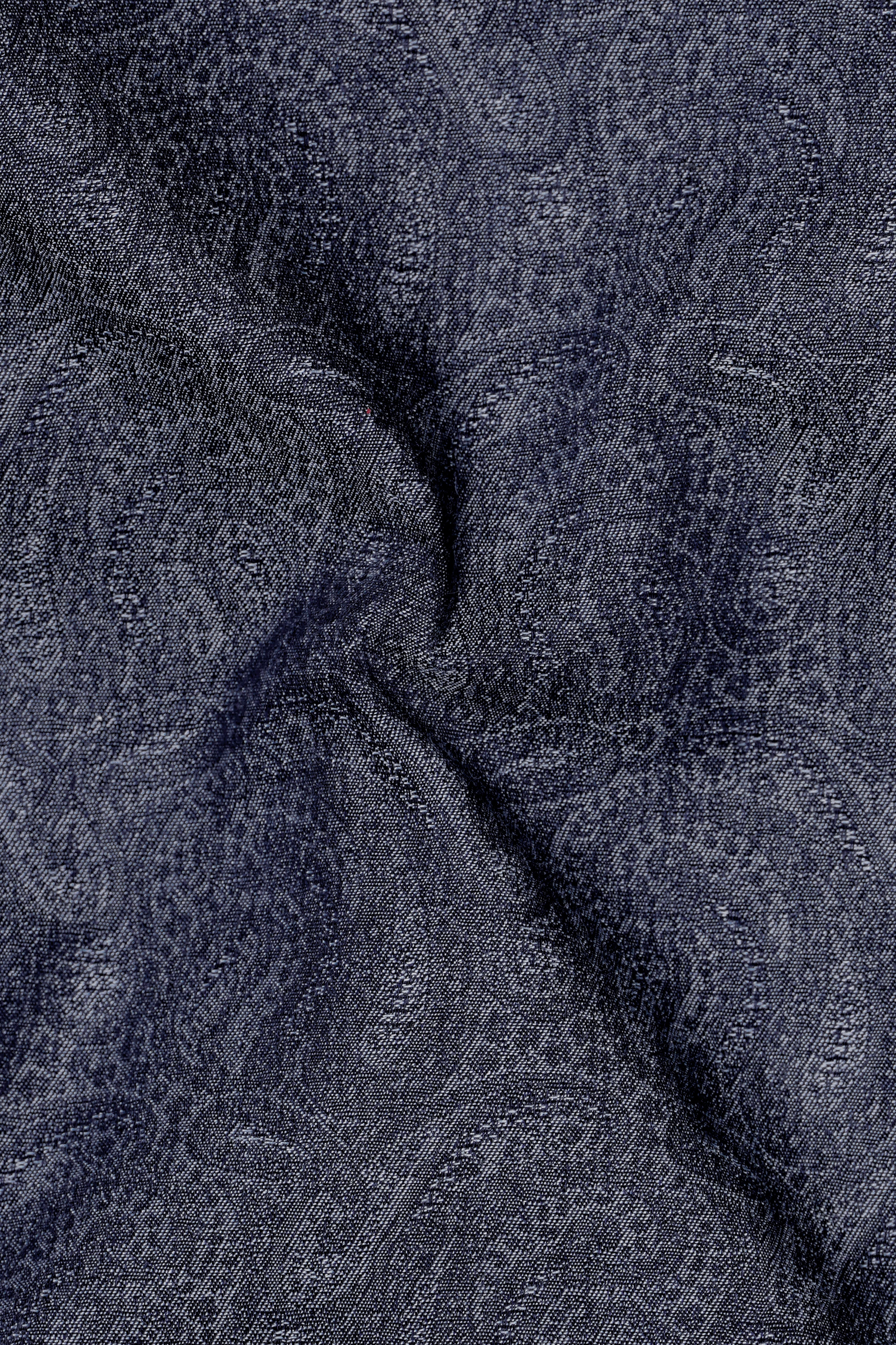 Paiscrest-Vulcan Denim Blue Paisley Printed Super Soft Premium Cotton Casual Shirt