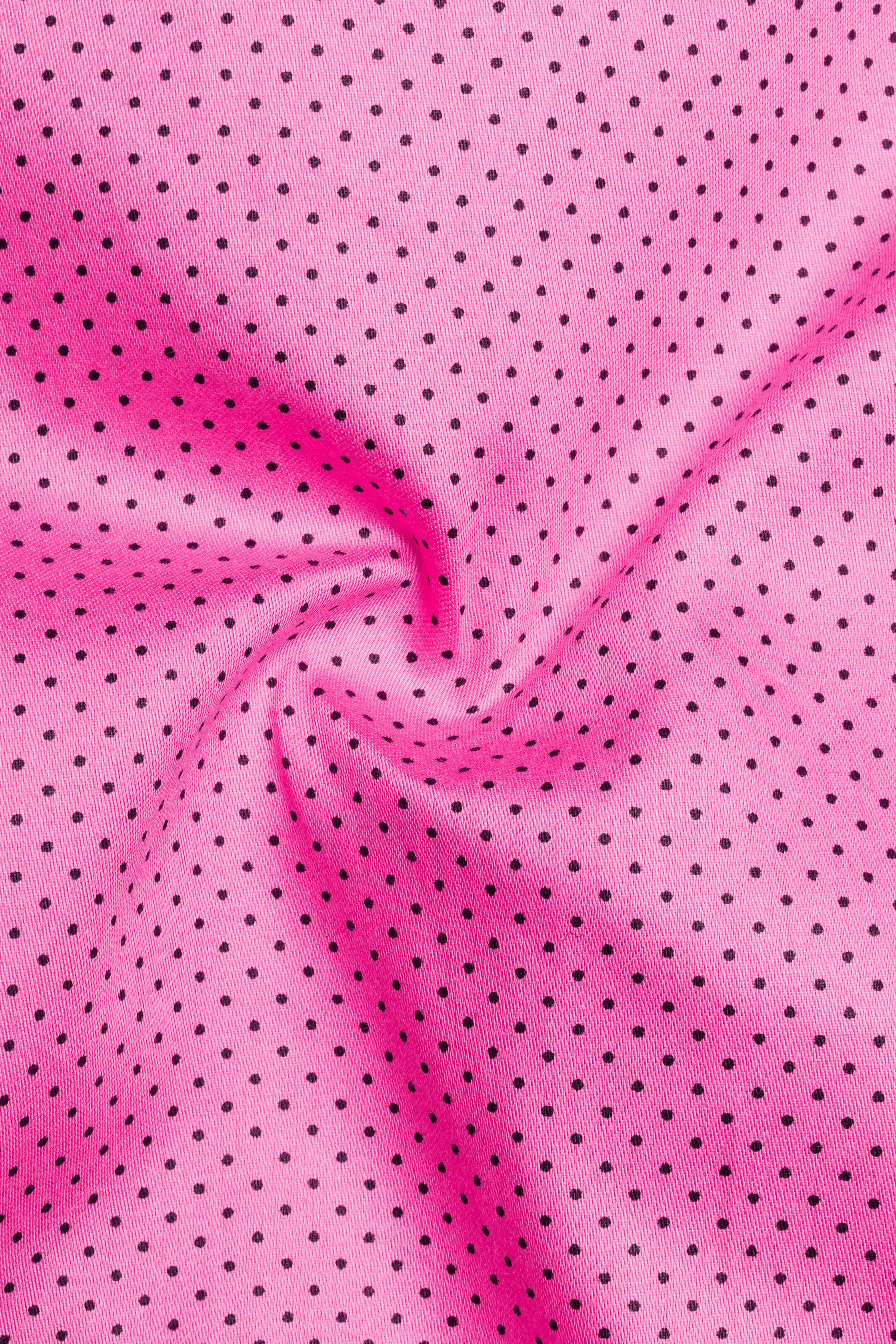 Rosicrest-Persian Pink Dotted Printed Subtle Sheen Super Soft Premium Cotton Casual Shirt