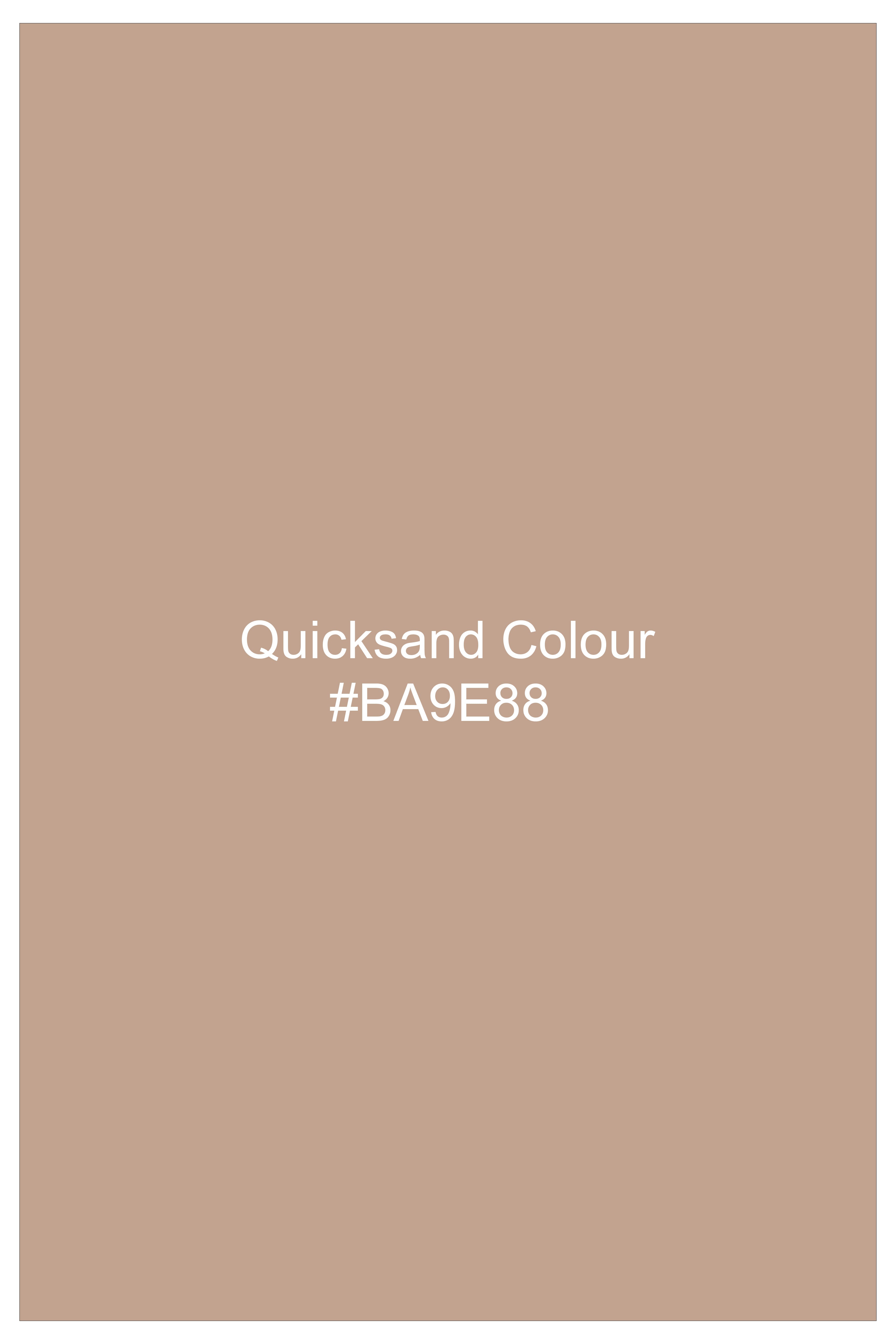 Arenzo-Quicksand Brown Subtle Sheen Super Soft Premium Cotton Dress Shirt