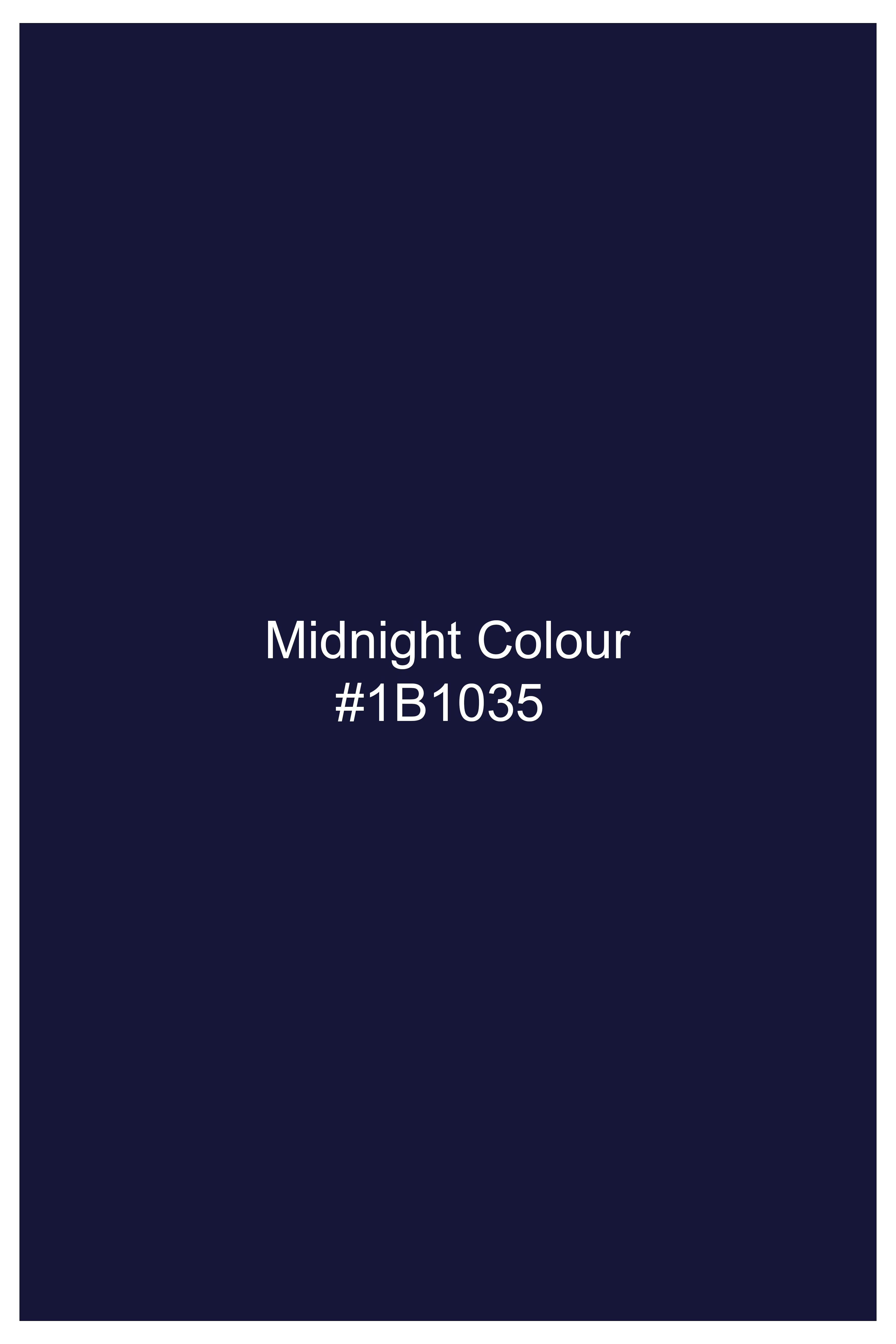 Velnero-Midnight Blue Denim Super Soft Premium Cotton Casual Shirt