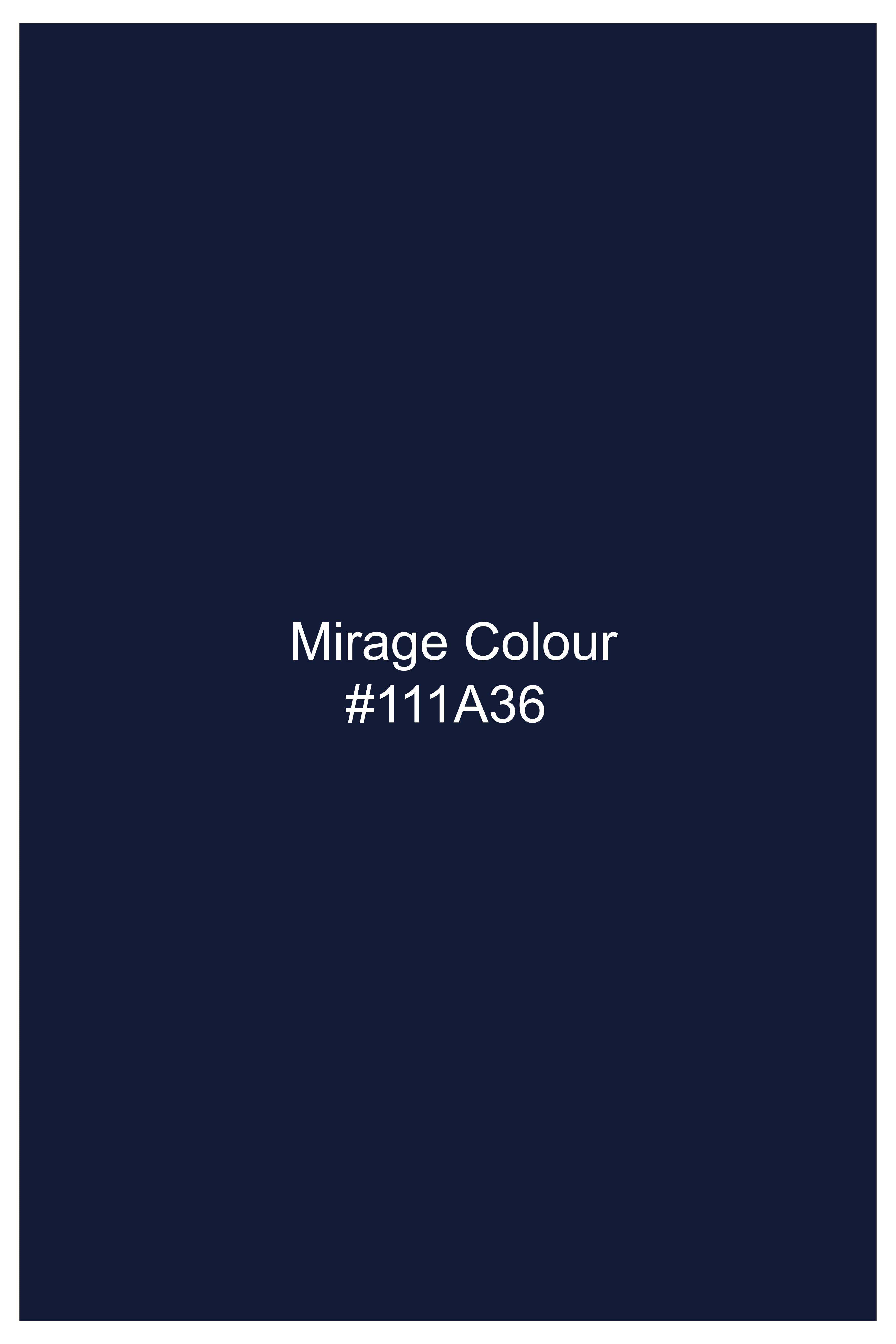 Chamvoro-Mirage Blue Stretchable Chambray Premium Cotton Dress Shirt