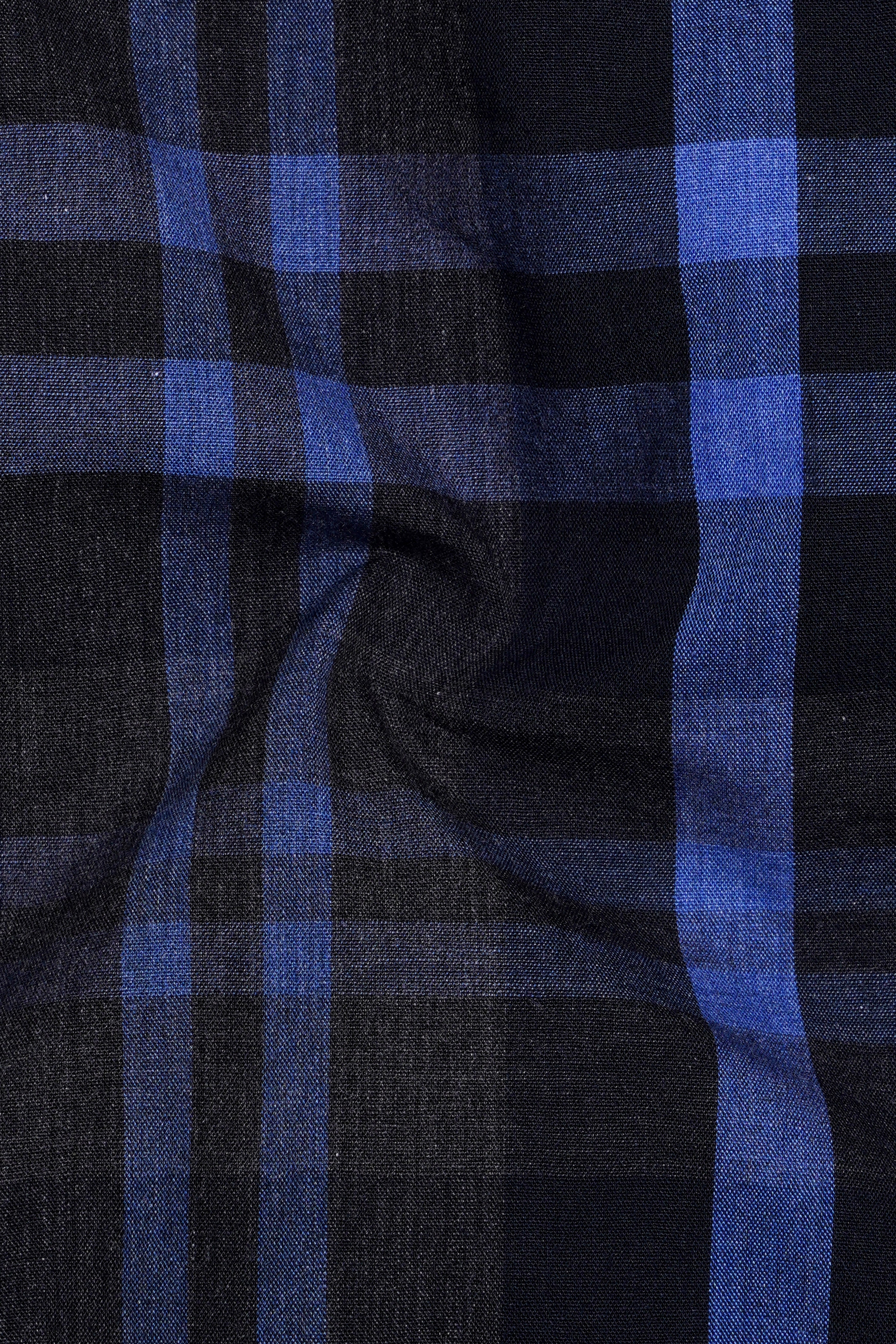 Blunero-Scampi Blue And Jade Black Super Soft Premium Cotton Semi Formal Shirt