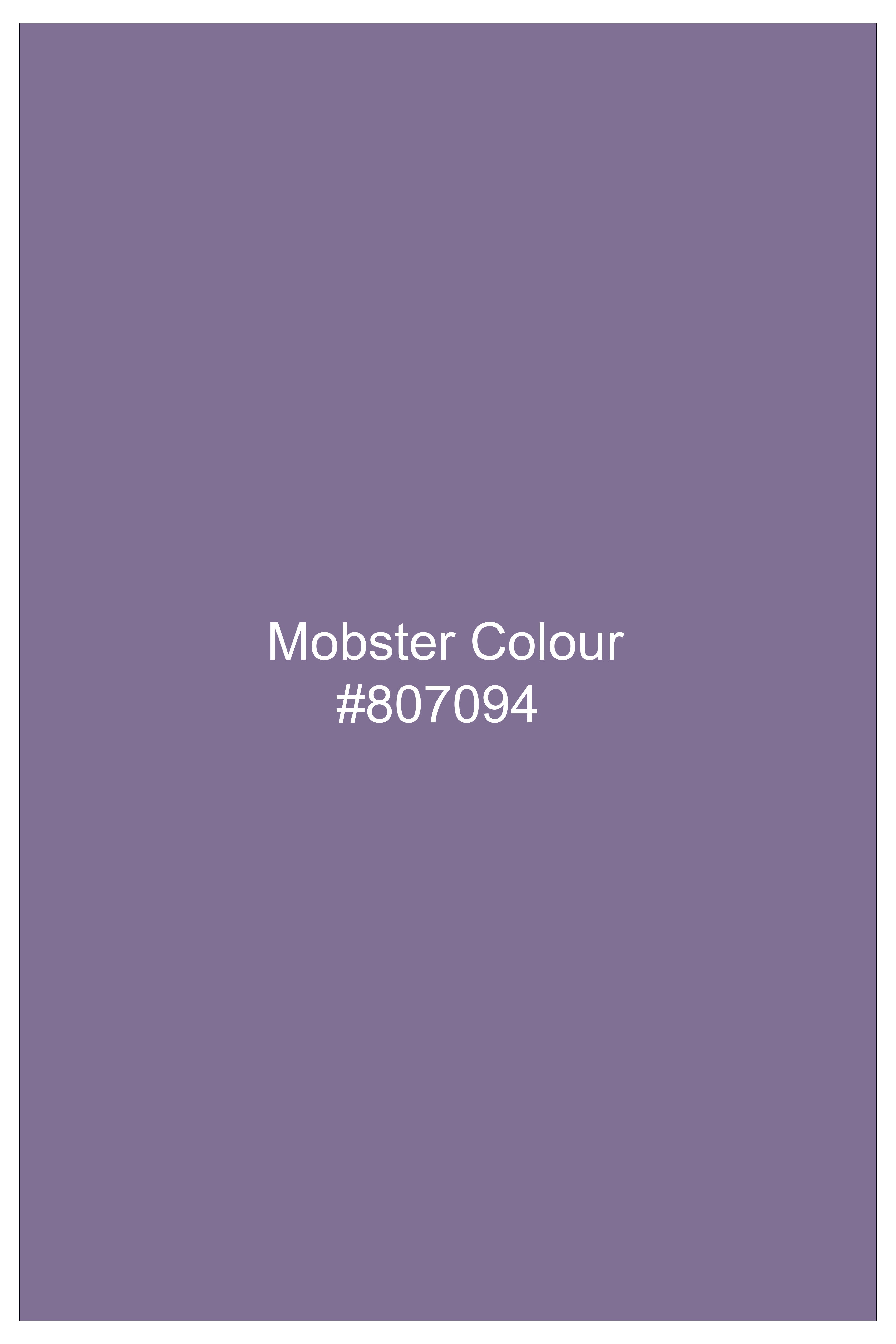 Violoro-Mobster Purple Subtle Sheen Super Soft Premium Cotton Tuxedo Dress Shirt