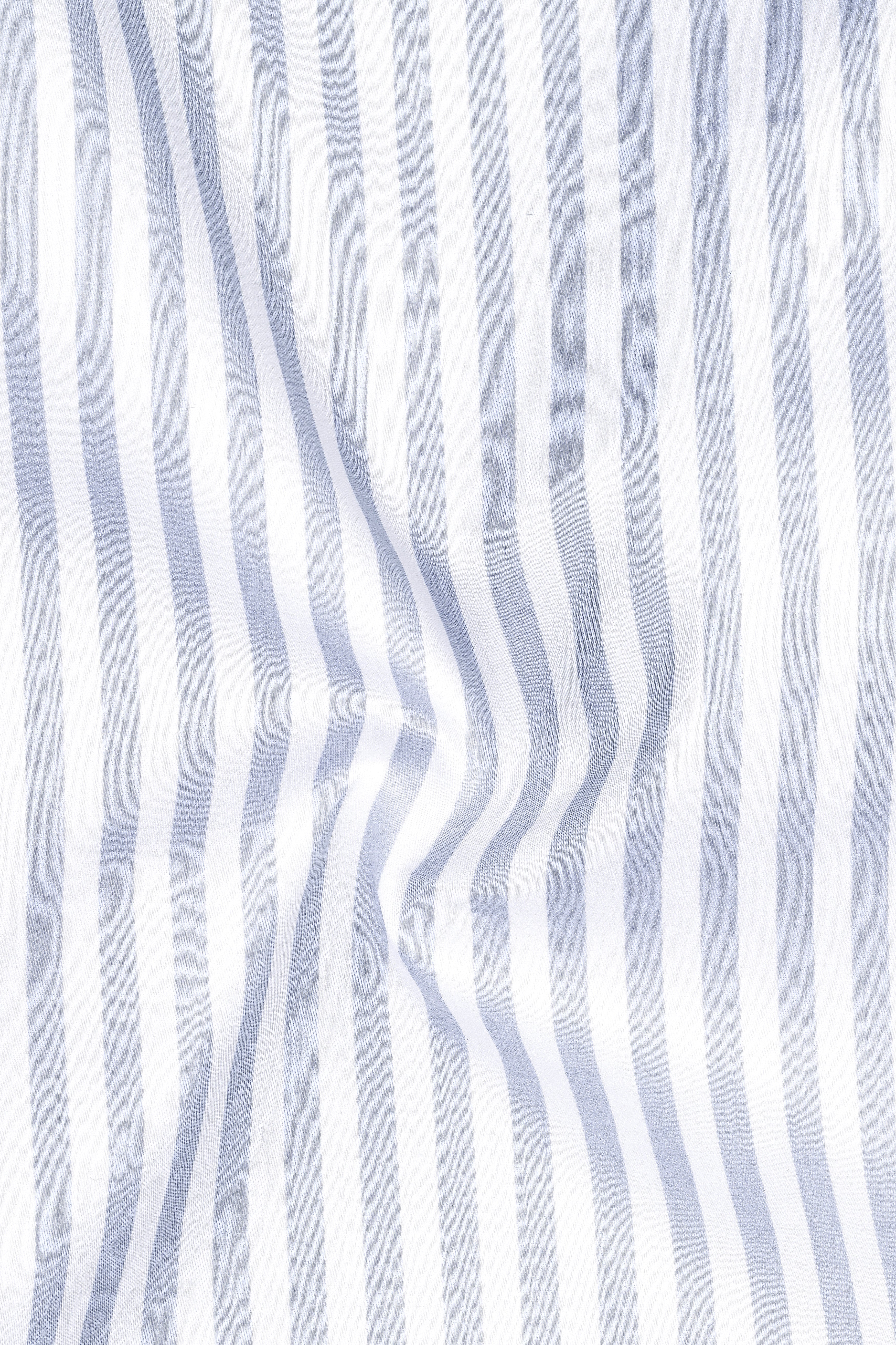 Strivaro-Aluminium Gray And Bright White Candy Striped Subtle Sheen Super Soft Premium Cotton Dress Shirt