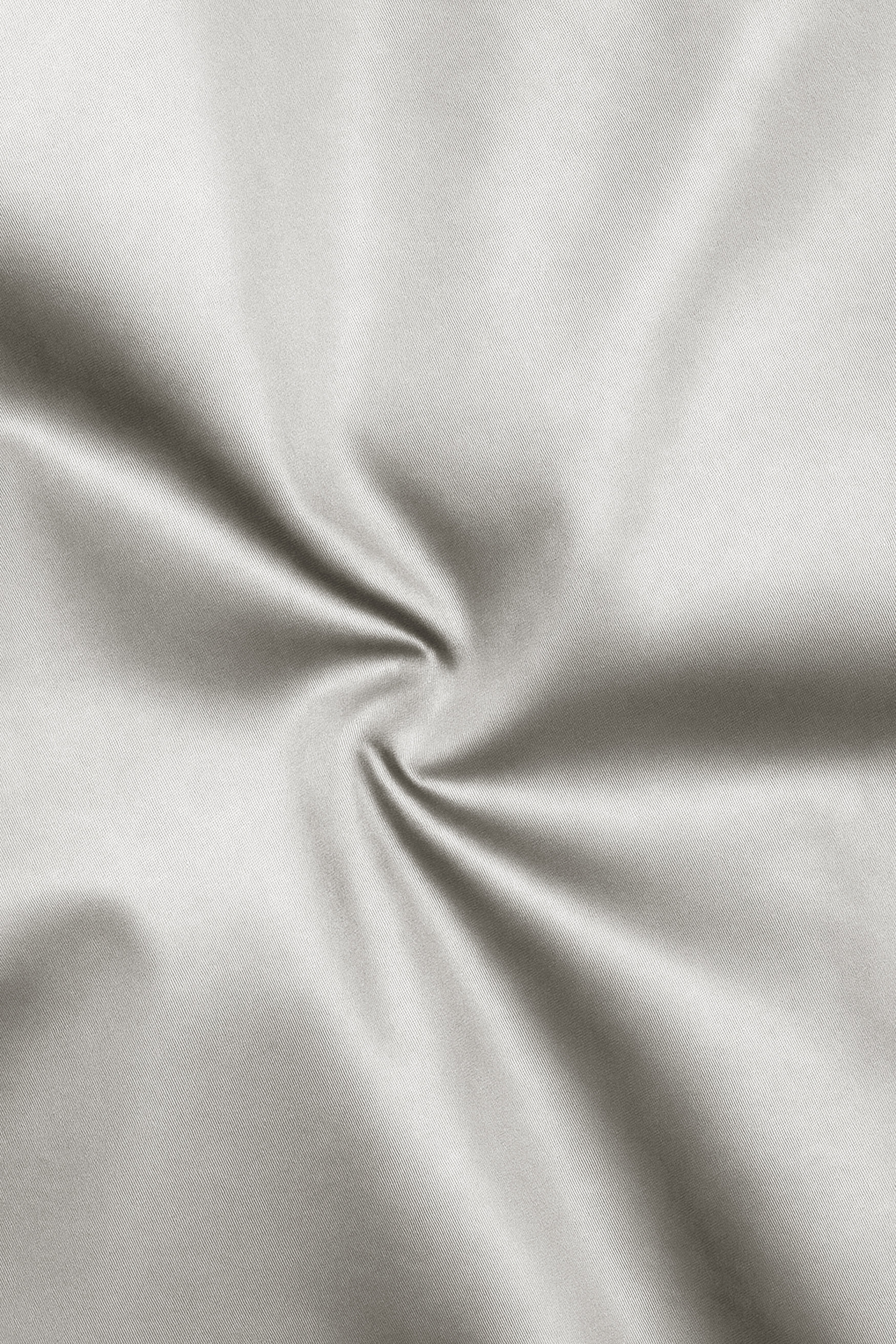 Aurequil-Quil Gray Subtle Sheen Super Soft Premium Cotton Tuxedo Shirt