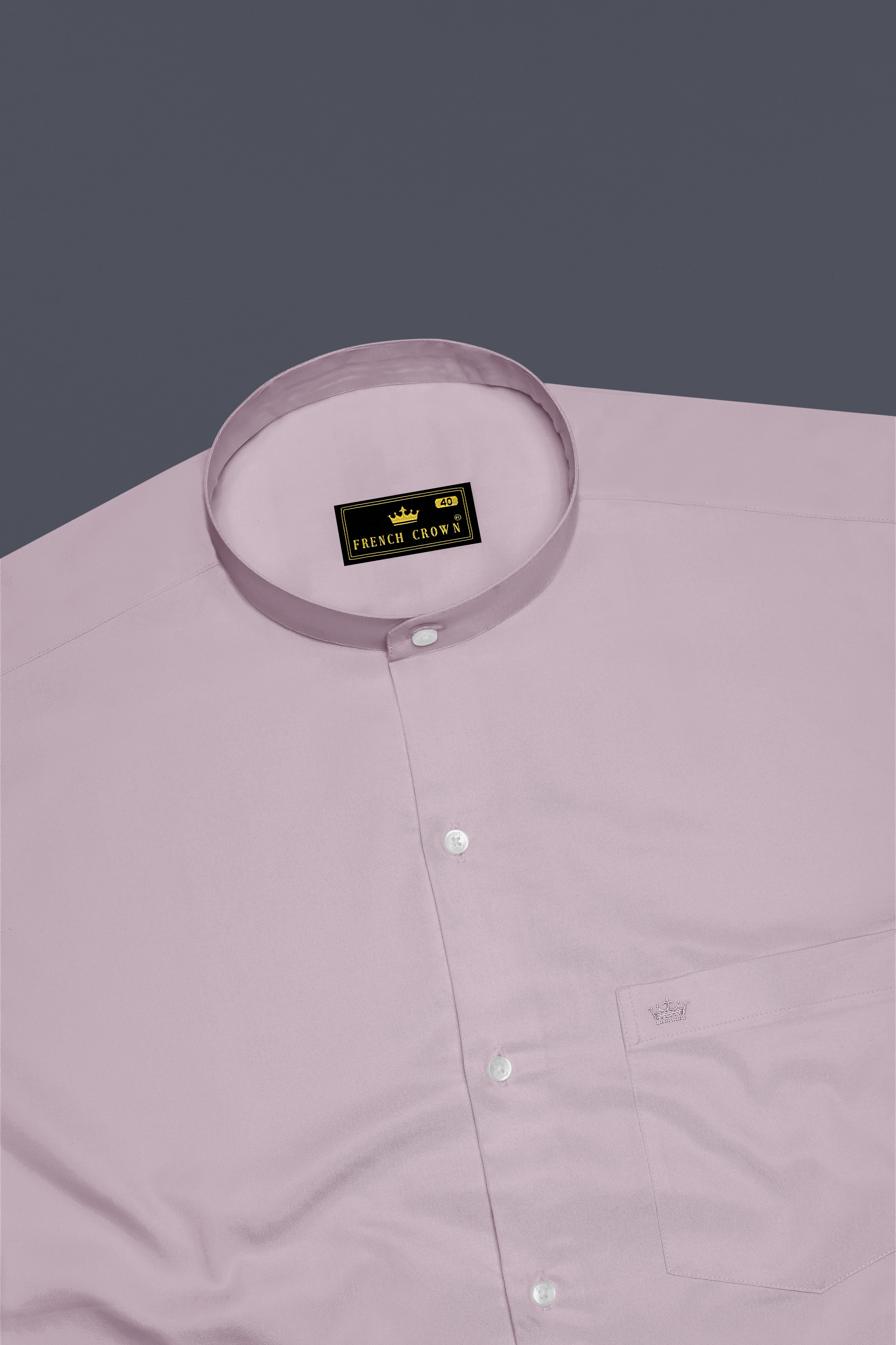Coutaro-Plum Pink Subtle Sheen Super Soft Premium Cotton Mandarin Dress Shirt 14189-M-38, 14189-M-H-38, 14189-M-39, 14189-M-H-39, 14189-M-40, 14189-M-H-40, 14189-M-42, 14189-M-H-42, 14189-M-44, 14189-M-H-44, 14189-M-46, 14189-M-H-46, 14189-M-48, 14189-M-H-48, 14189-M-50, 14189-M-H-50, 14189-M-52, 14189-M-H-52