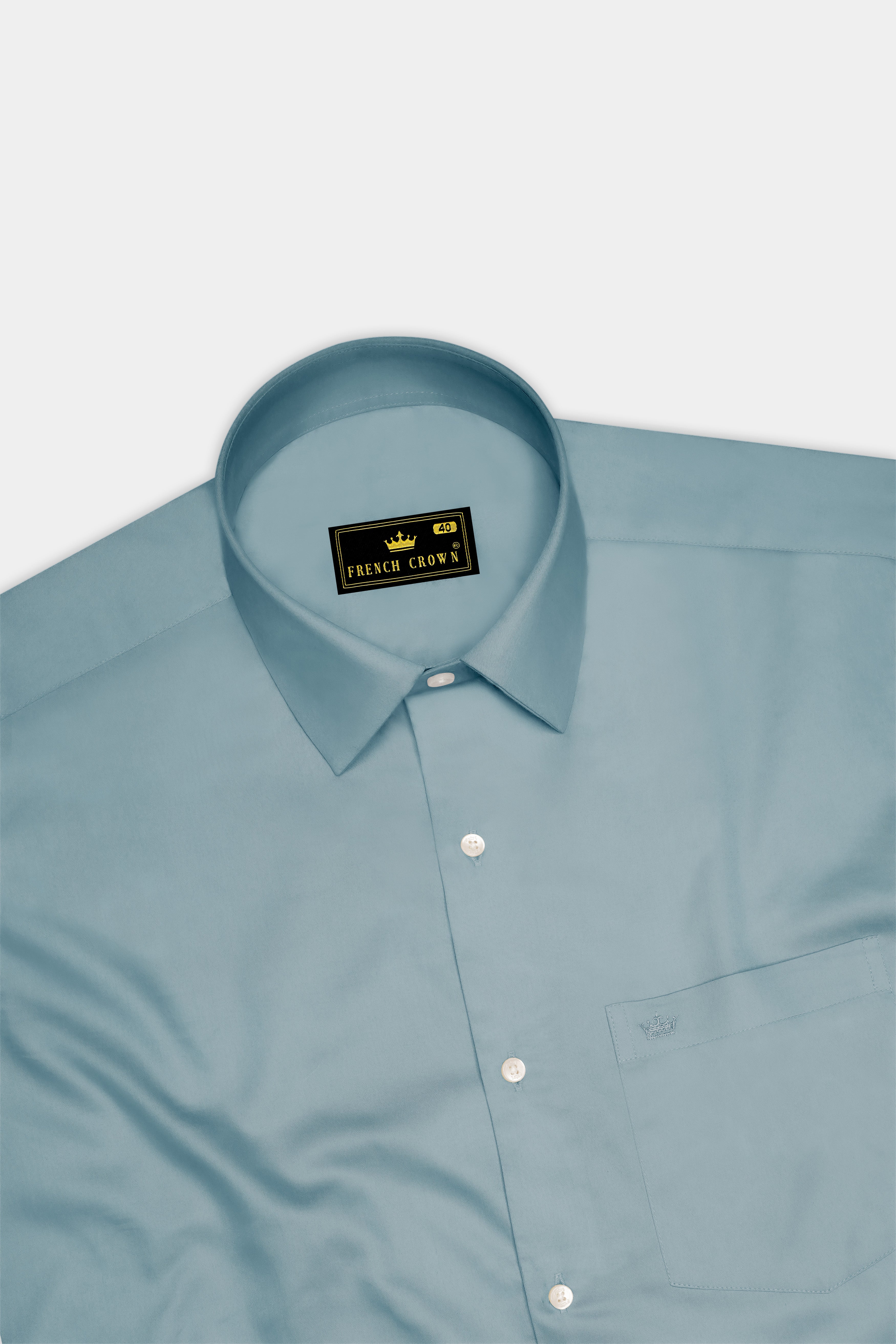 Lustraro-Cadet Green Subtle Sheen Super Soft Premium Cotton Dress Shirt 14196-38, 14196-H-38, 14196-39, 14196-H-39, 14196-40, 14196-H-40, 14196-42, 14196-H-42, 14196-44, 14196-H-44, 14196-46, 14196-H-46, 14196-48, 14196-H-48, 14196-50, 14196-H-50, 14196-52, 14196-H-52