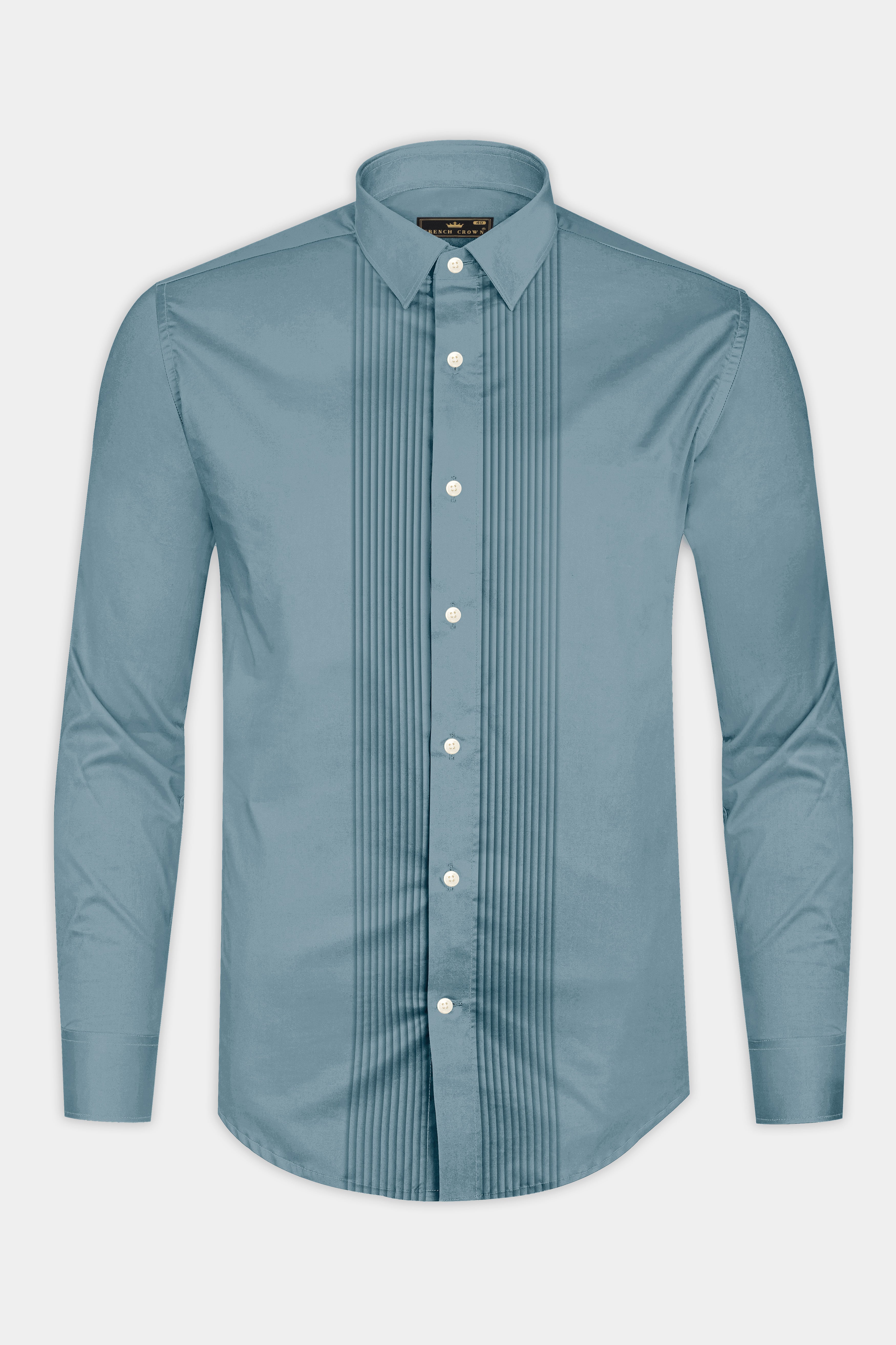 Lustraro-Cadet Green Subtle Sheen Super Soft Premium Cotton Tuxedo Dress Shirt 14197-TXD-38, 14197-TXD-H-38, 14197-TXD-39, 14197-TXD-H-39, 14197-TXD-40, 14197-TXD-H-40, 14197-TXD-42, 14197-TXD-H-42, 14197-TXD-44, 14197-TXD-H-44, 14197-TXD-46, 14197-TXD-H-46, 14197-TXD-48, 14197-TXD-H-48, 14197-TXD-50, 14197-TXD-H-50, 14197-TXD-52, 14197-TXD-H-52