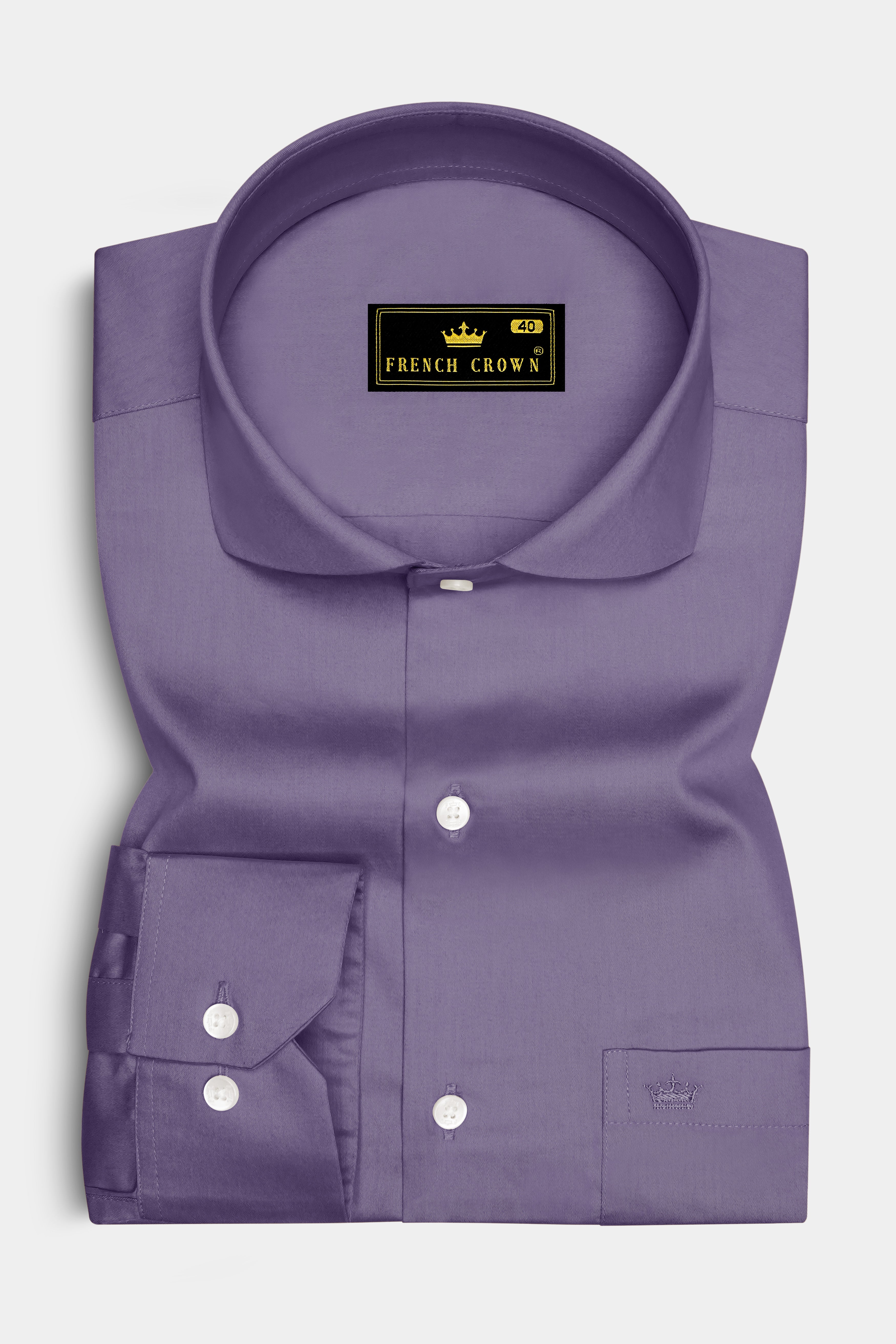 Violoro-Mobster Purple Subtle Sheen Super Soft Premium Cotton Cut Away Collar Dress Shirt 14200-CA-38, 14200-CA-H-38, 14200-CA-39, 14200-CA-H-39, 14200-CA-40, 14200-CA-H-40, 14200-CA-42, 14200-CA-H-42, 14200-CA-44, 14200-CA-H-44, 14200-CA-46, 14200-CA-H-46, 14200-CA-48, 14200-CA-H-48, 14200-CA-50, 14200-CA-H-50, 14200-CA-52, 14200-CA-H-52