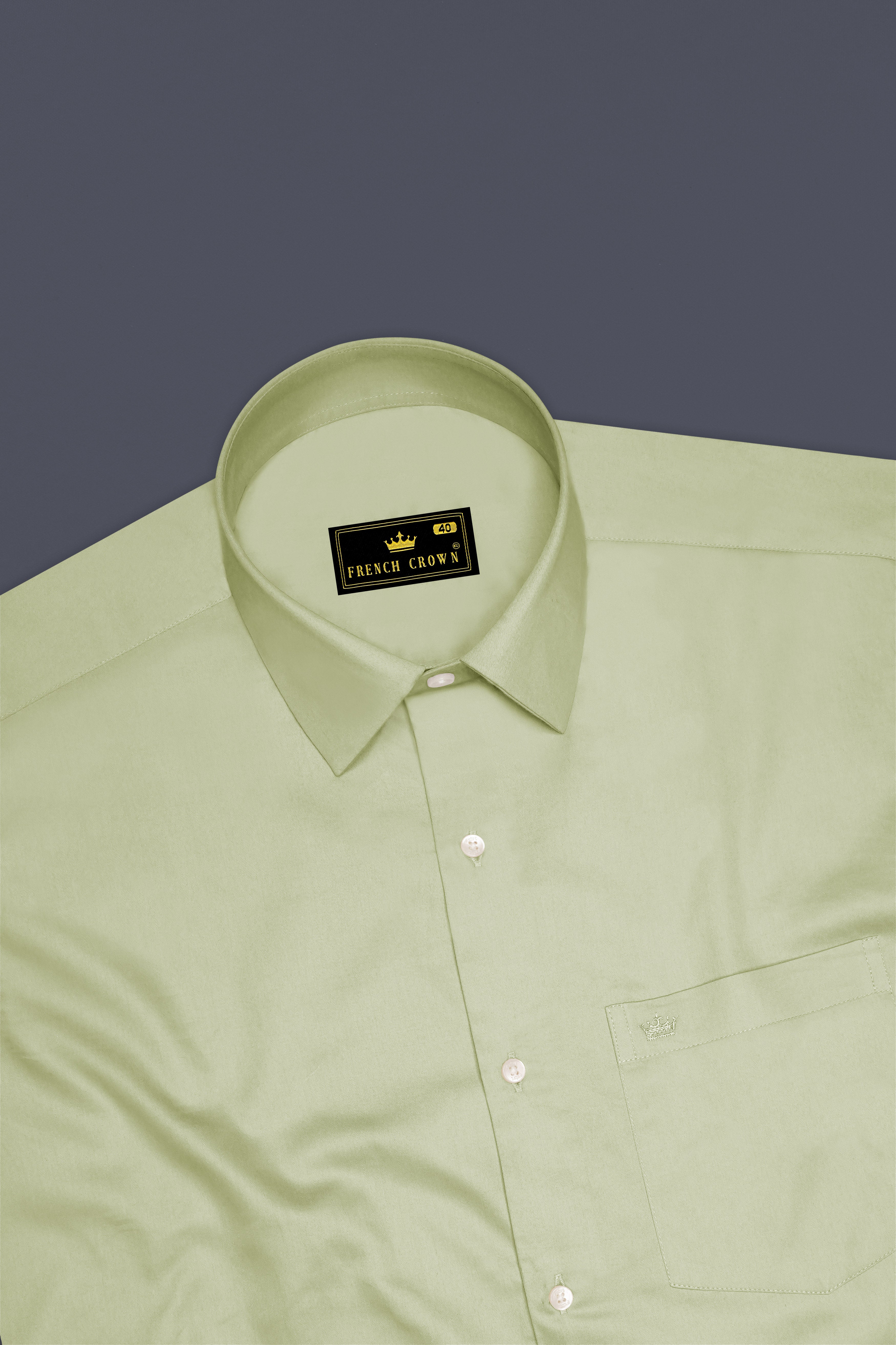 Florvoro-Thistle Green Subtle Sheen Super Soft Premium Cotton Dress Shirt 14206-38, 14206-H-38, 14206-39, 14206-H-39, 14206-40, 14206-H-40, 14206-42, 14206-H-42, 14206-44, 14206-H-44, 14206-46, 14206-H-46, 14206-48, 14206-H-48, 14206-50, 14206-H-50, 14206-52, 14206-H-52