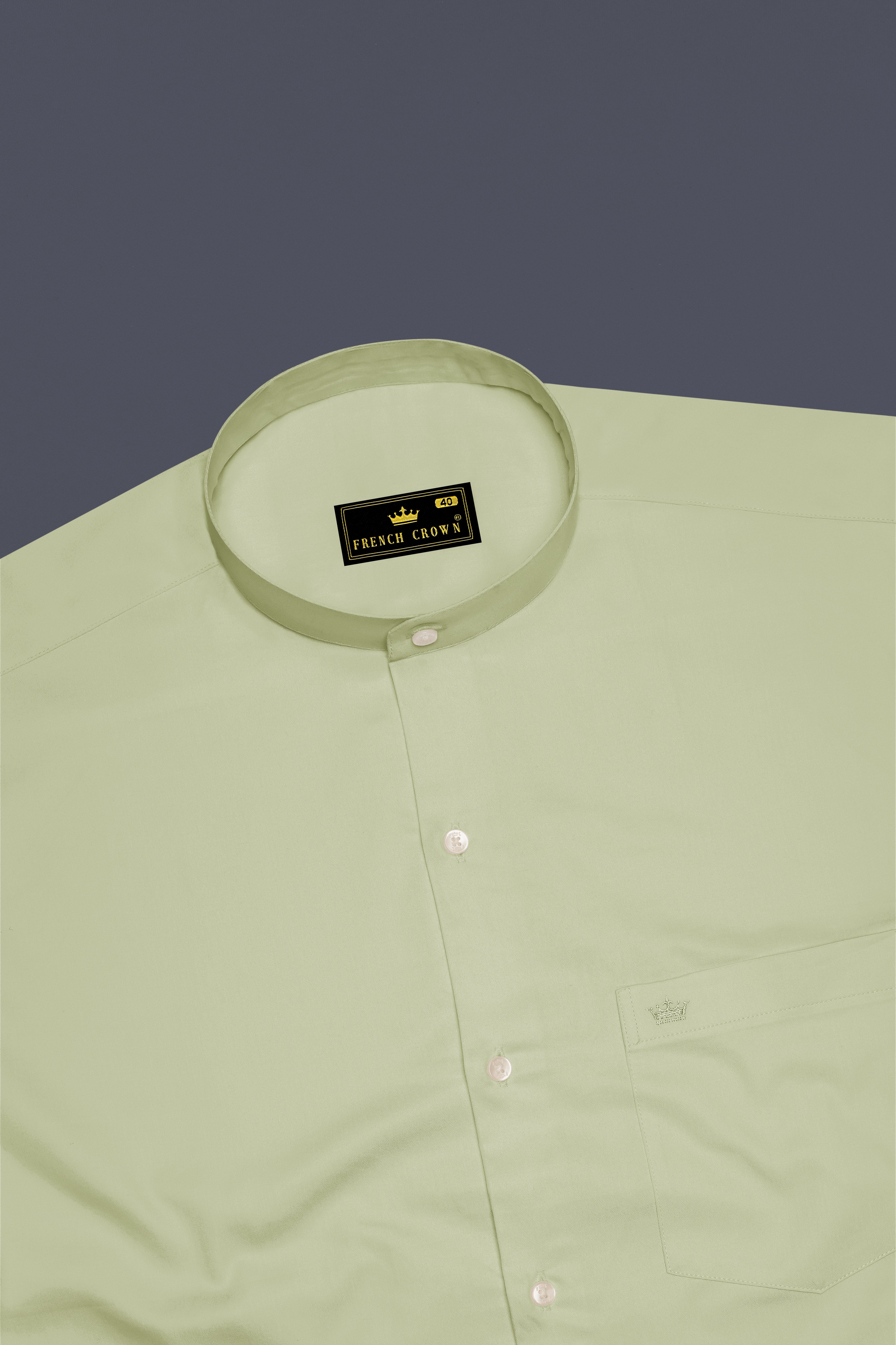 Florvoro-Thistle Green Subtle Sheen Super Soft Premium Cotton Mandarin Dress Shirt 14207-M-38, 14207-M-H-38, 14207-M-39, 14207-M-H-39, 14207-M-40, 14207-M-H-40, 14207-M-42, 14207-M-H-42, 14207-M-44, 14207-M-H-44, 14207-M-46, 14207-M-H-46, 14207-M-48, 14207-M-H-48, 14207-M-50, 14207-M-H-50, 14207-M-52, 14207-M-H-52