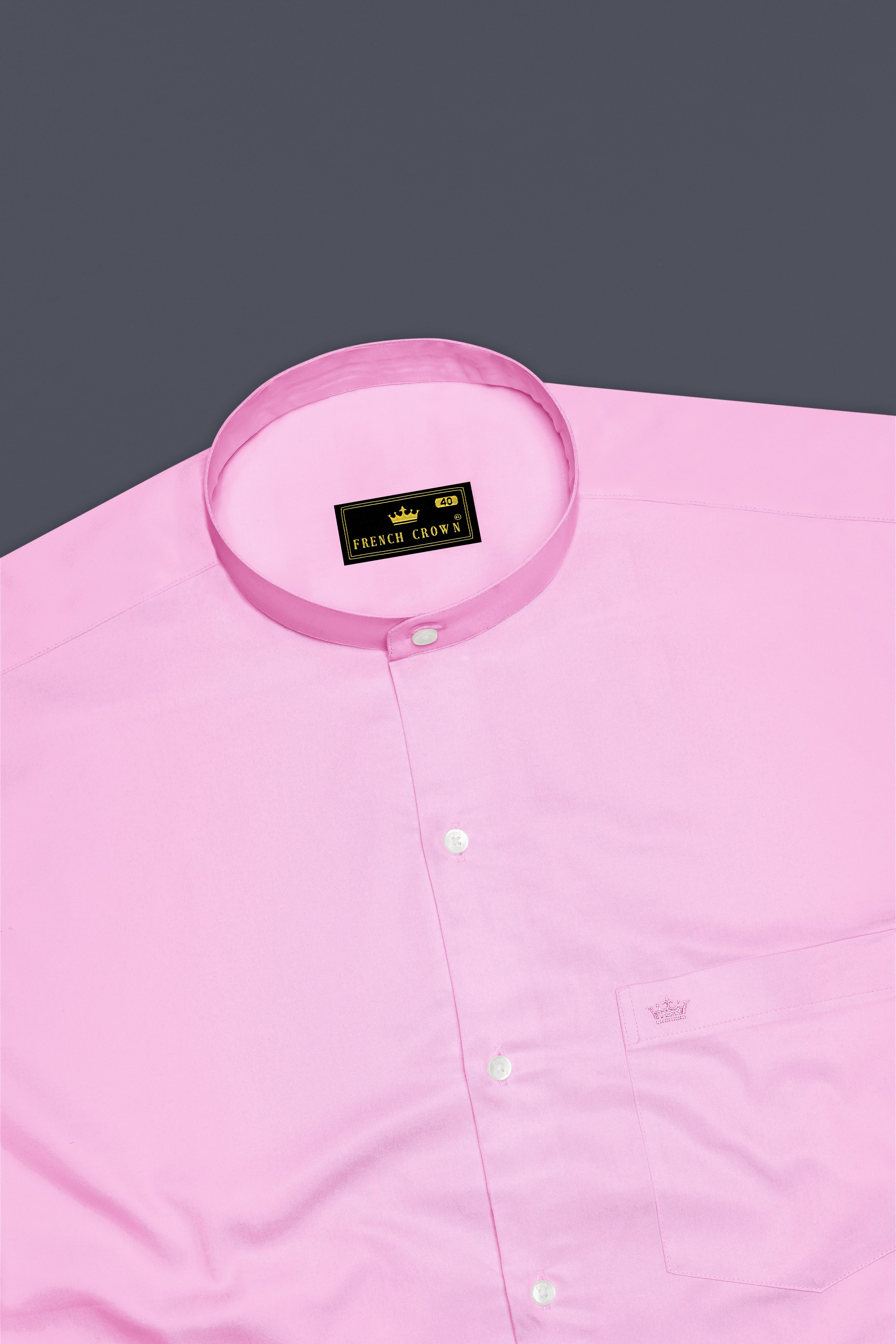 Blushoro-Illusion Pink Subtle Sheen Super Soft Premium Cotton Mandarin Dress Shirt 14211-M-38, 14211-M-H-38, 14211-M-39, 14211-M-H-39, 14211-M-40, 14211-M-H-40, 14211-M-42, 14211-M-H-42, 14211-M-44, 14211-M-H-44, 14211-M-46, 14211-M-H-46, 14211-M-48, 14211-M-H-48, 14211-M-50, 14211-M-H-50, 14211-M-52, 14211-M-H-52