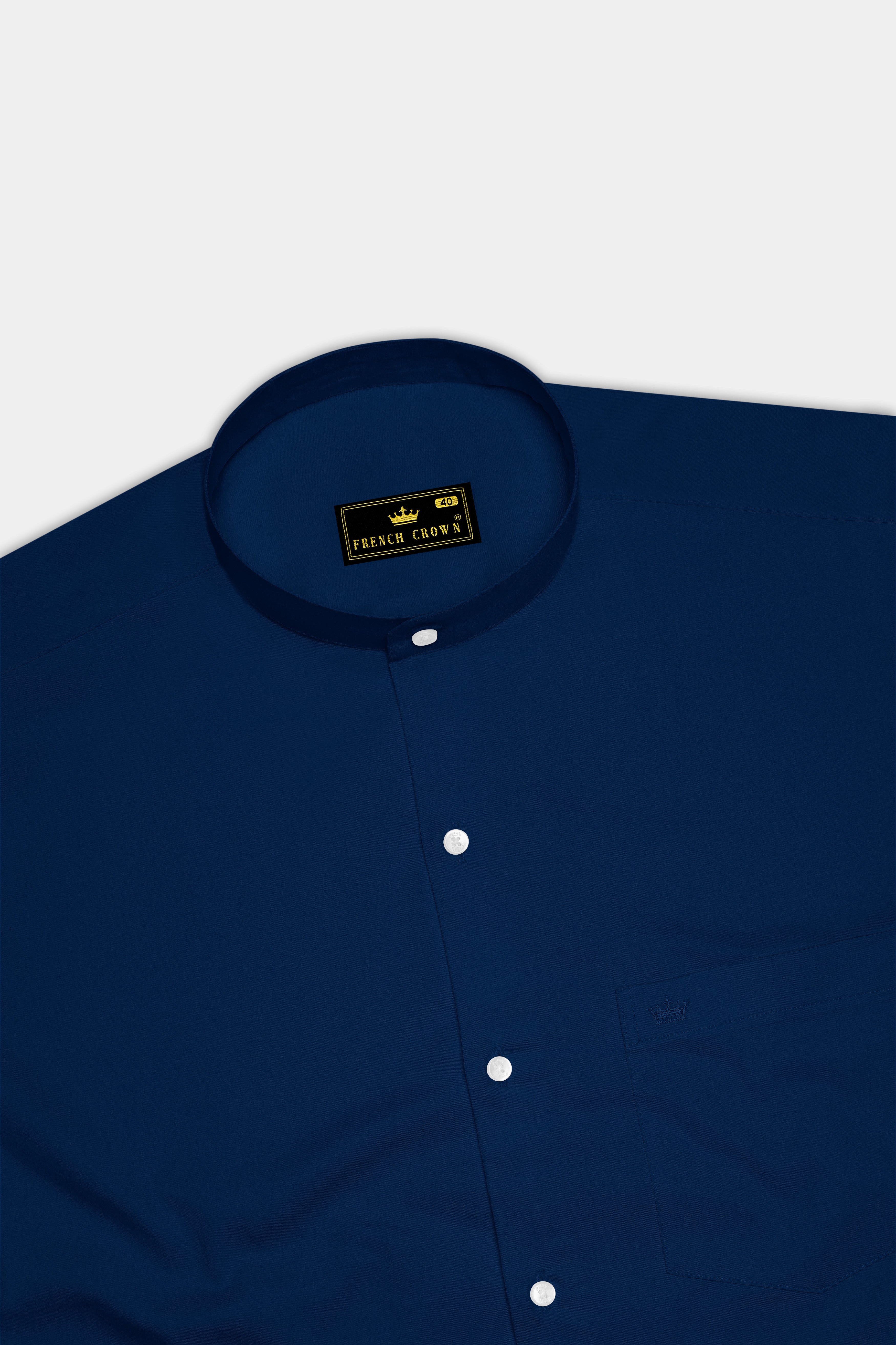 Nocturo Prussian Blue Subtle Sheen Super Soft Premium Cotton Mandarin Dress Shirt 14259-M-38, 14259-M-H-38, 14259-M-39, 14259-M-H-39, 14259-M-40, 14259-M-H-40, 14259-M-42, 14259-M-H-42, 14259-M-44, 14259-M-H-44, 14259-M-46, 14259-M-H-46, 14259-M-48, 14259-M-H-48, 14259-M-50, 14259-M-H-50, 14259-M-52, 14259-M-H-52