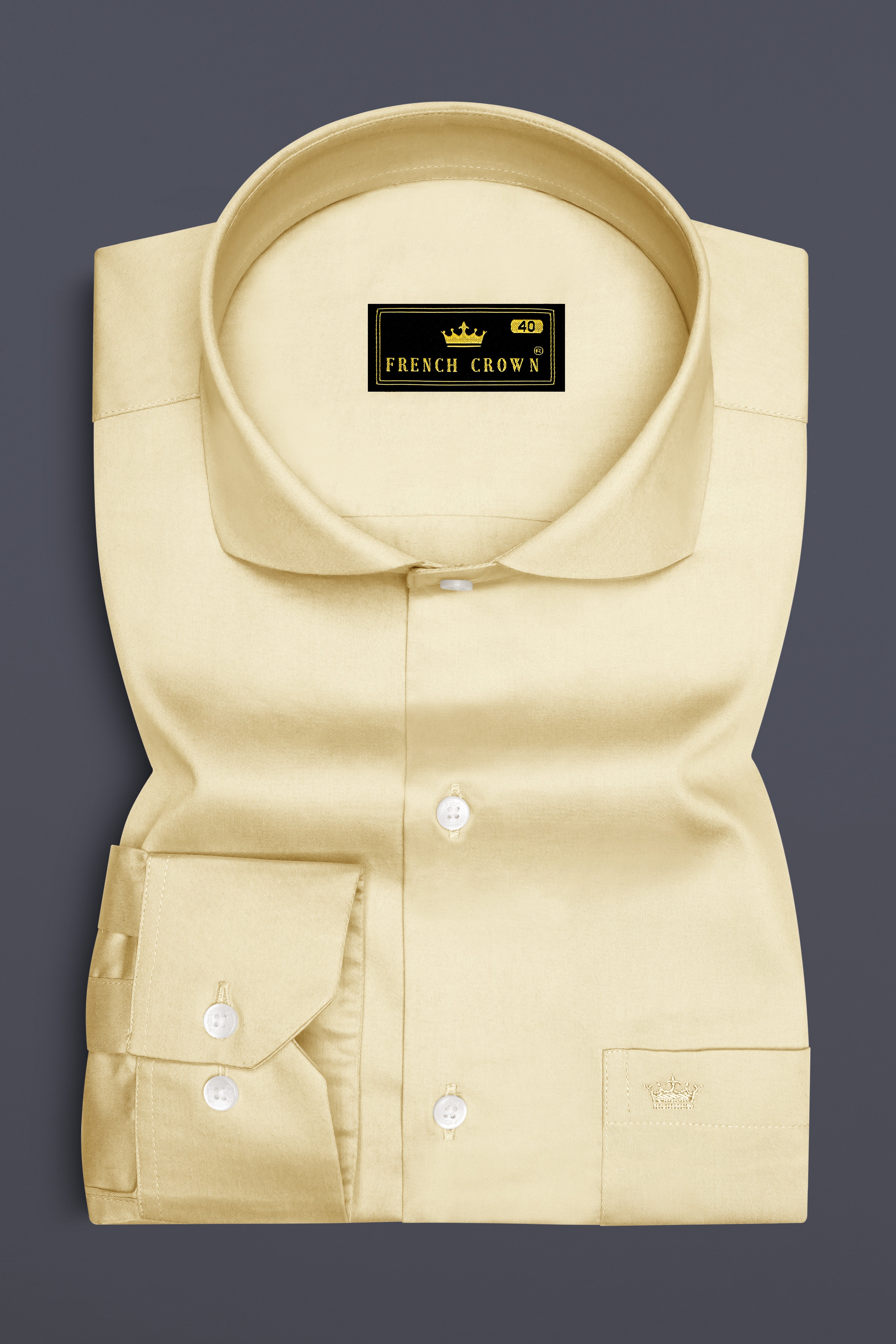 Ivoro Almond Cream Subtle Sheen Super Soft Premium Cotton Cut Away Collar Dress Shirt 14262-CA-38, 14262-CA-H-38, 14262-CA-39, 14262-CA-H-39, 14262-CA-40, 14262-CA-H-40, 14262-CA-42, 14262-CA-H-42, 14262-CA-44, 14262-CA-H-44, 14262-CA-46, 14262-CA-H-46, 14262-CA-48, 14262-CA-H-48, 14262-CA-50, 14262-CA-H-50, 14262-CA-52, 14262-CA-H-52
