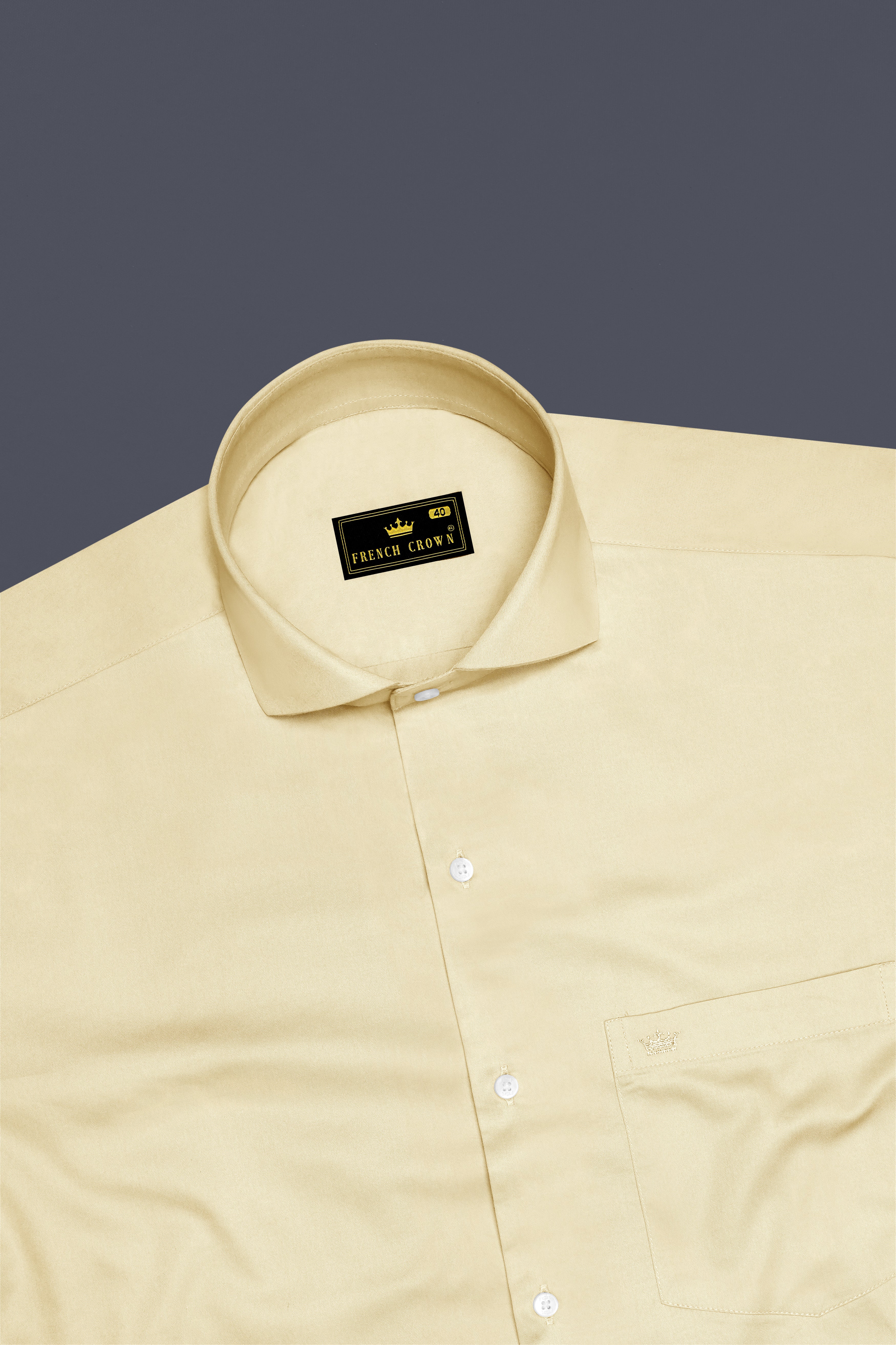 Ivoro Almond Cream Subtle Sheen Super Soft Premium Cotton Cut Away Collar Dress Shirt 14262-CA-38, 14262-CA-H-38, 14262-CA-39, 14262-CA-H-39, 14262-CA-40, 14262-CA-H-40, 14262-CA-42, 14262-CA-H-42, 14262-CA-44, 14262-CA-H-44, 14262-CA-46, 14262-CA-H-46, 14262-CA-48, 14262-CA-H-48, 14262-CA-50, 14262-CA-H-50, 14262-CA-52, 14262-CA-H-52