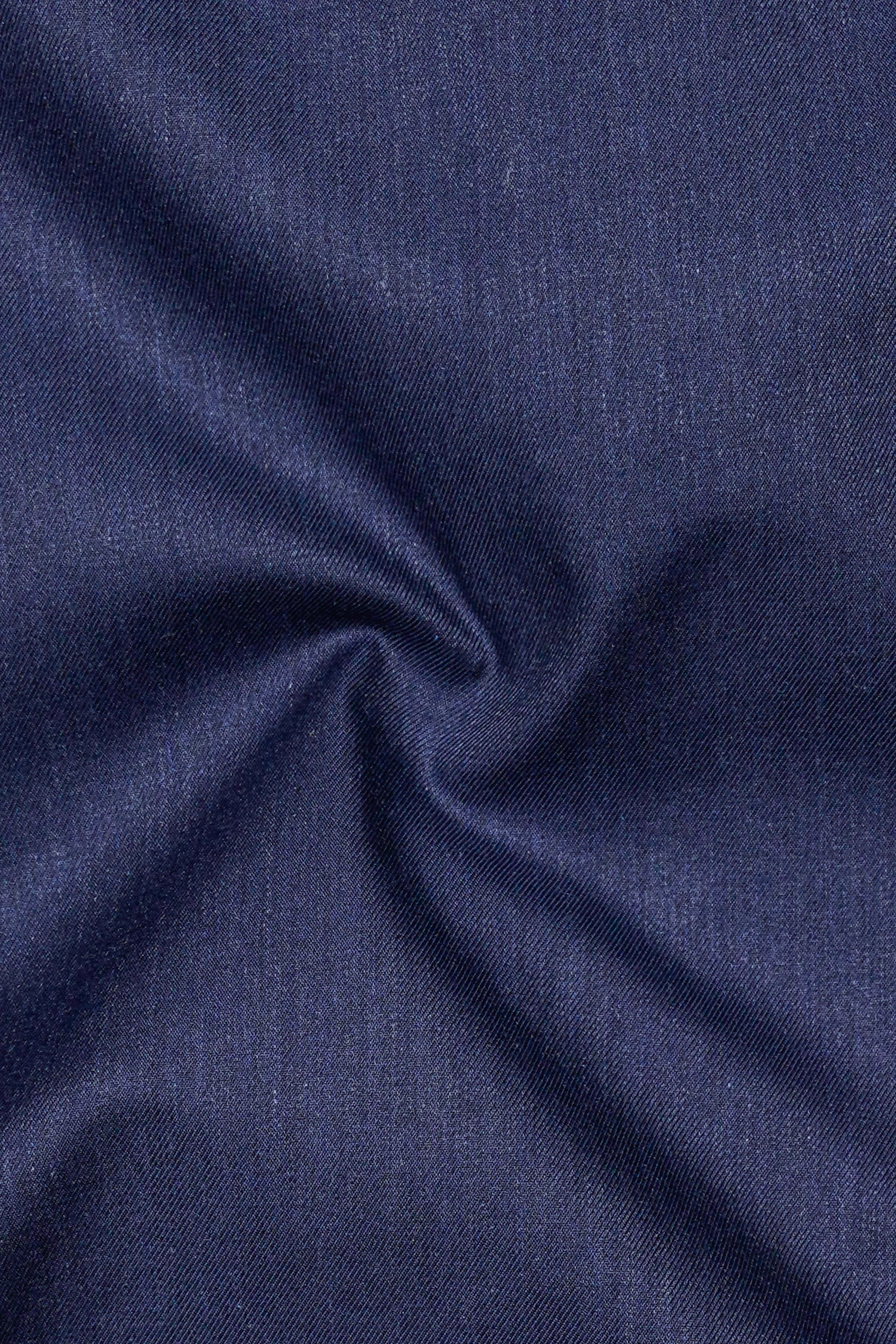 Nocturo Rhino Blue Textured Premium Denim Dress Shirt