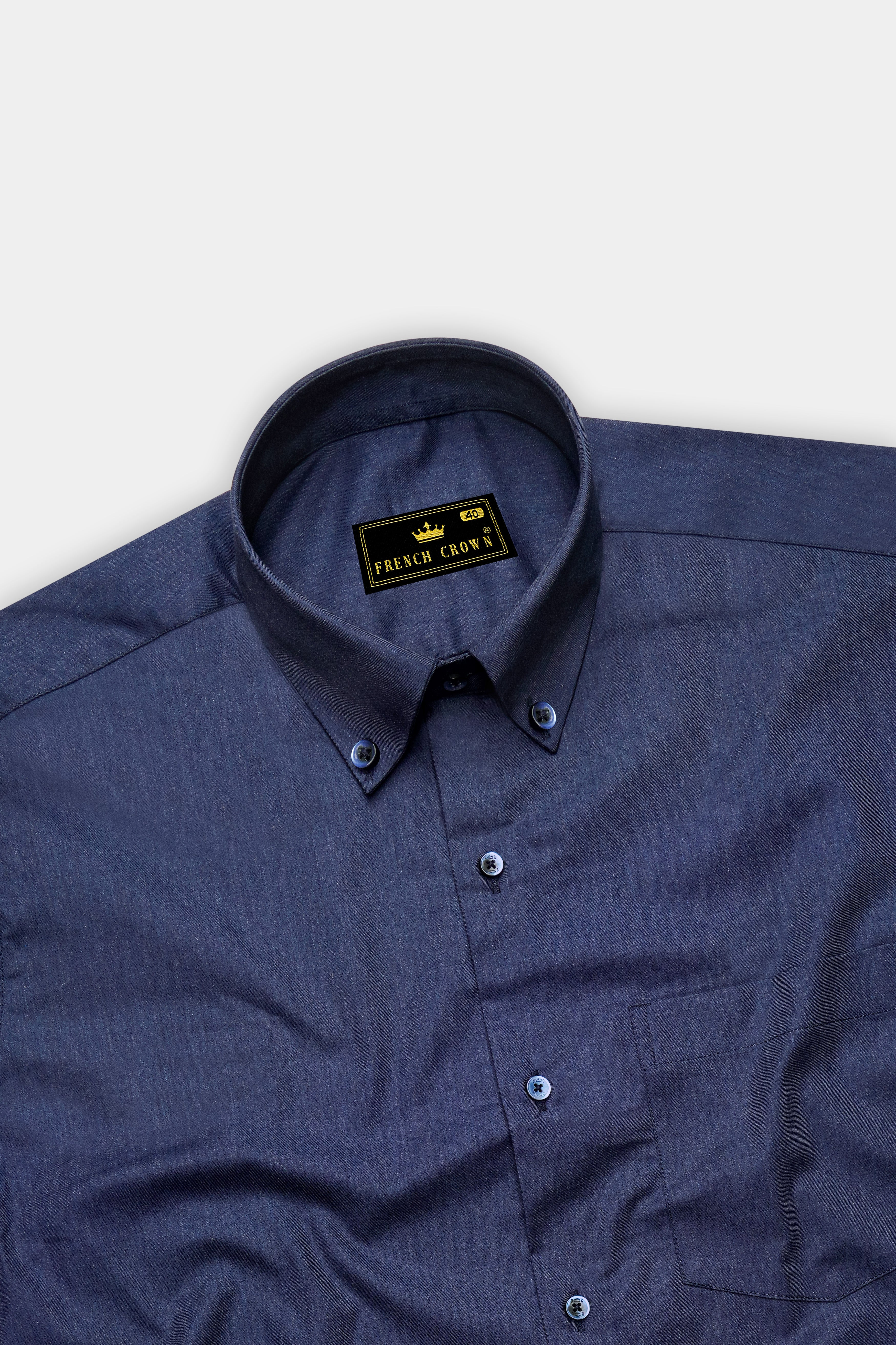 Nocturo Rhino Blue Textured Premium Denim Dress Shirt 14277-BD-BLE-38, 14277-BD-BLE-H-38, 14277-BD-BLE-39, 14277-BD-BLE-H-39, 14277-BD-BLE-40, 14277-BD-BLE-H-40, 14277-BD-BLE-42, 14277-BD-BLE-H-42, 14277-BD-BLE-44, 14277-BD-BLE-H-44, 14277-BD-BLE-46, 14277-BD-BLE-H-46, 14277-BD-BLE-48, 14277-BD-BLE-H-48, 14277-BD-BLE-50, 14277-BD-BLE-H-50, 14277-BD-BLE-52, 14277-BD-BLE-H-52