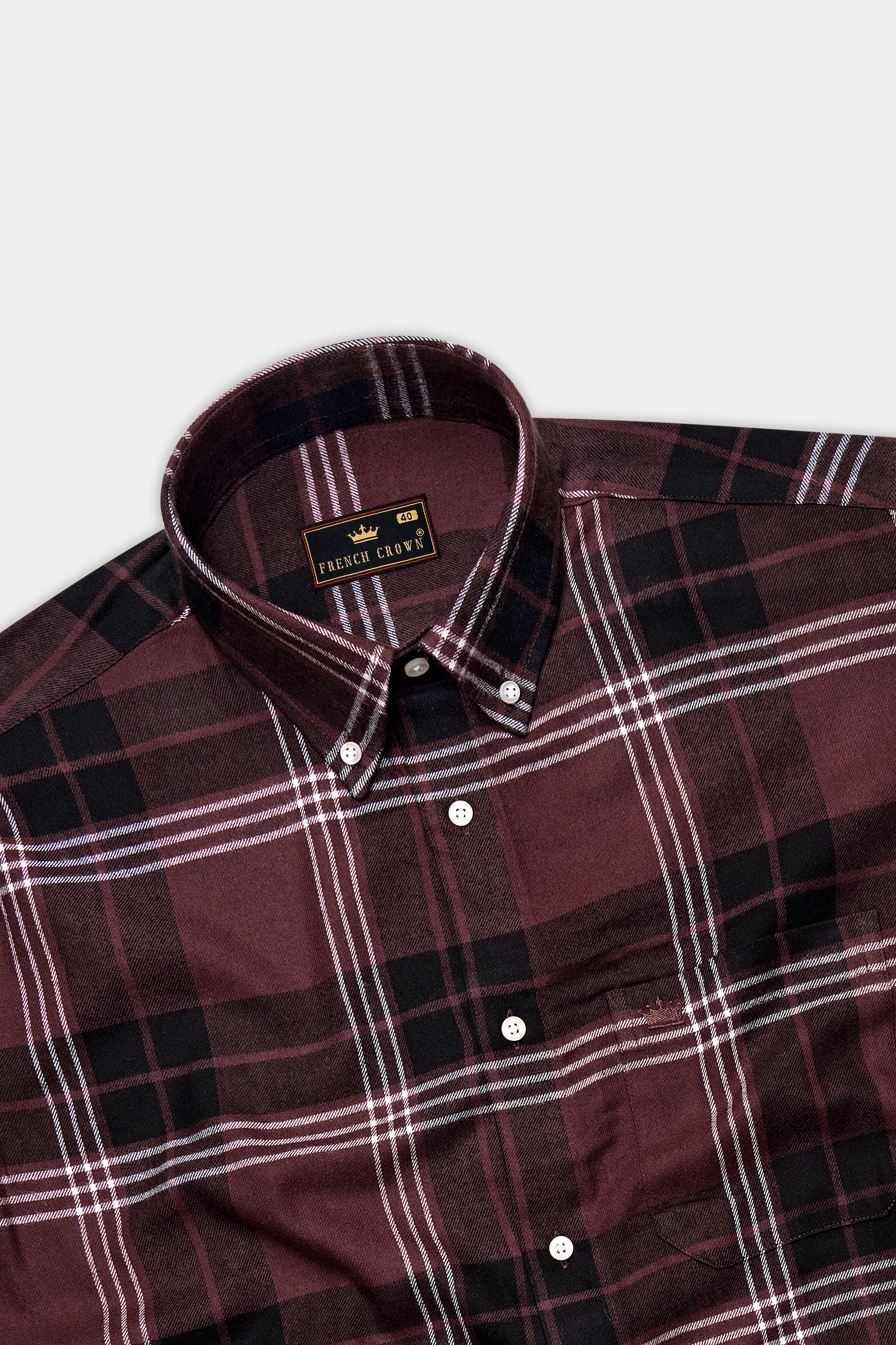 Umbero Crater Brown Plaid Flannel Premium Cotton Casual Shirt 14282-BD-38, 14282-BD-H-38, 14282-BD-39, 14282-BD-H-39, 14282-BD-40, 14282-BD-H-40, 14282-BD-42, 14282-BD-H-42, 14282-BD-44, 14282-BD-H-44, 14282-BD-46, 14282-BD-H-46, 14282-BD-48, 14282-BD-H-48, 14282-BD-50, 14282-BD-H-50, 14282-BD-52, 14282-BD-H-52