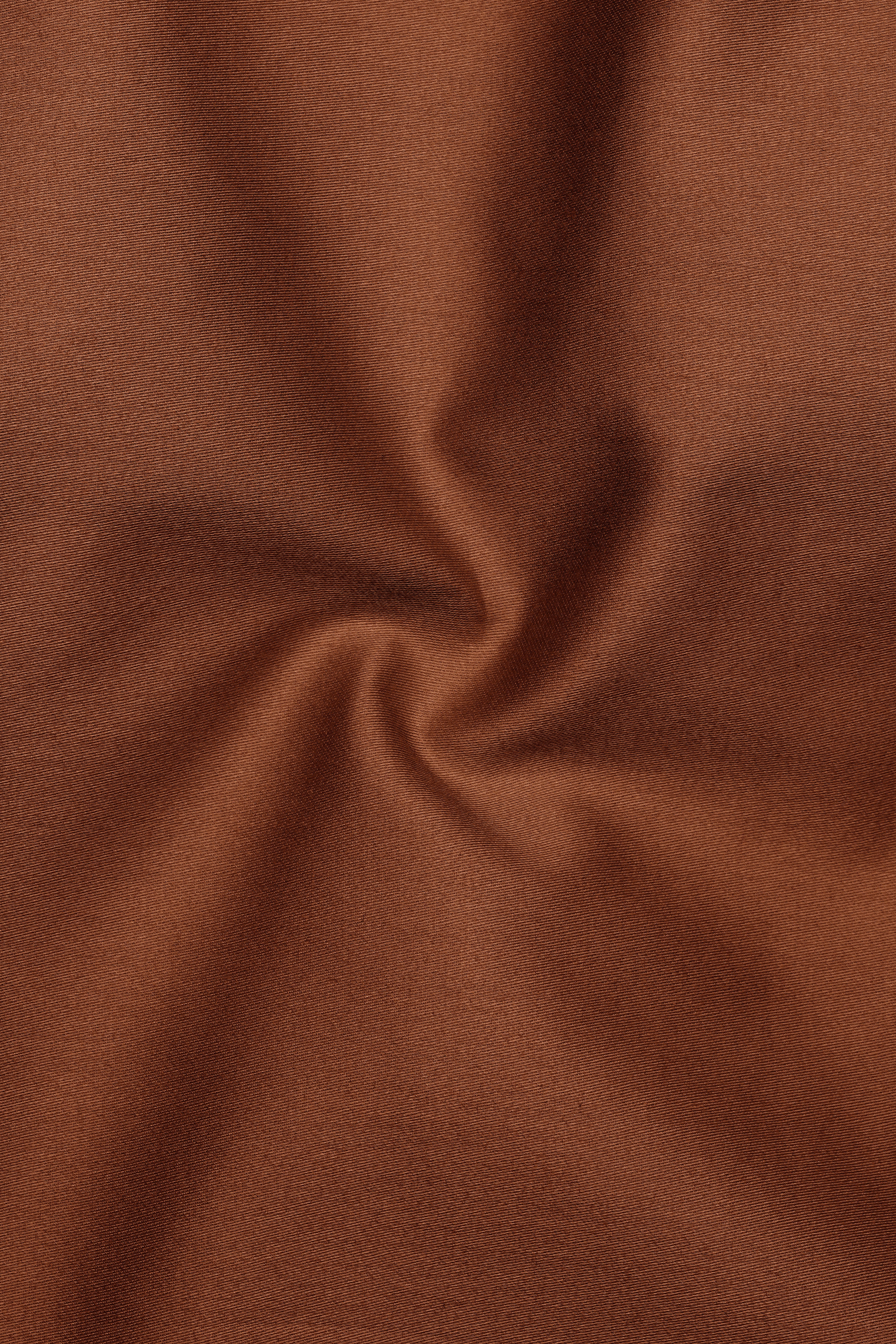 Umbero-Walnut Brown Subtle Sheen Super Soft Premium Cotton Mandarin Dress Shirt