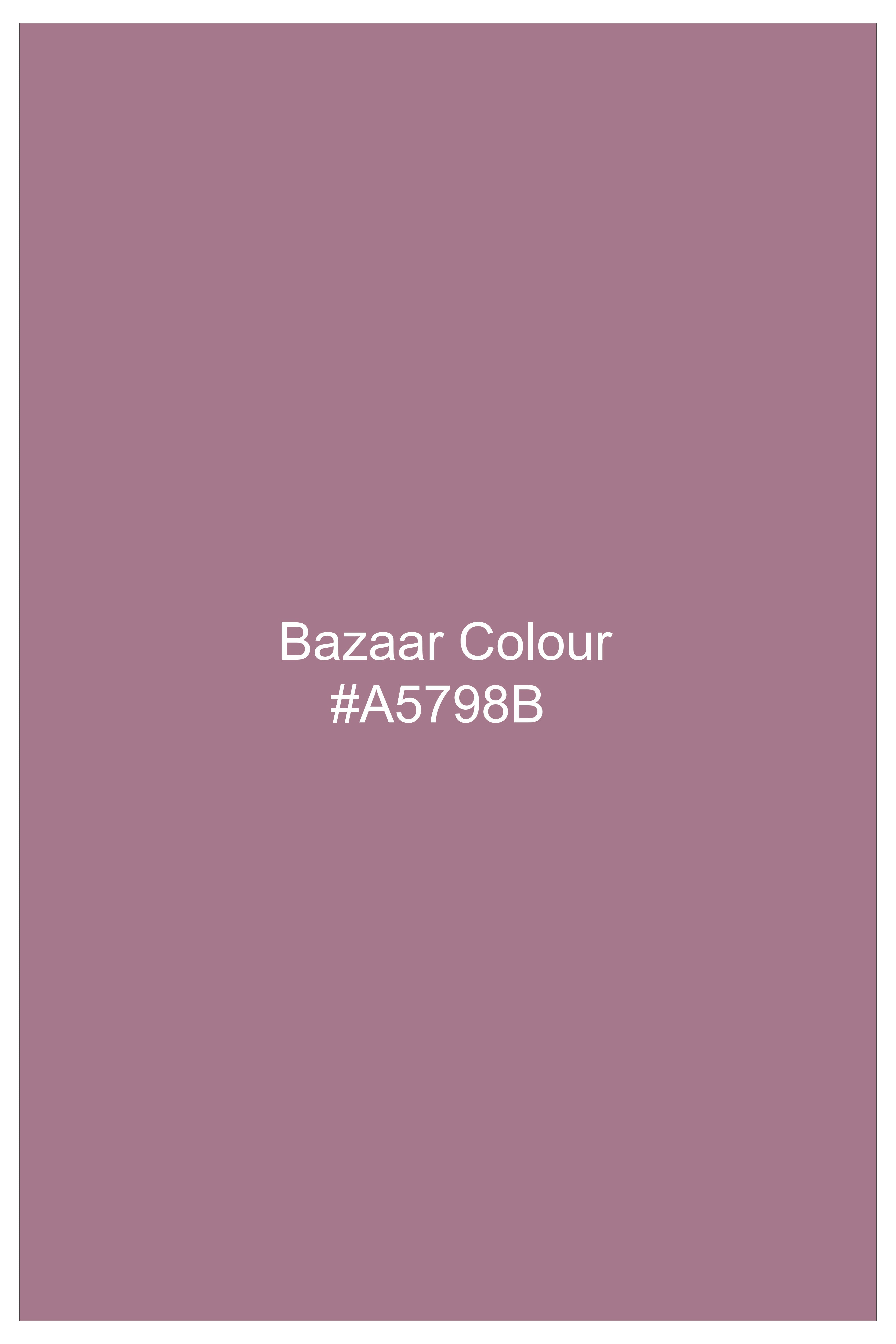 Blush-Bazaar Pink Pin Striped Subtle Sheen Super Soft Premium Cotton Dress White Cuff Collar Shirt