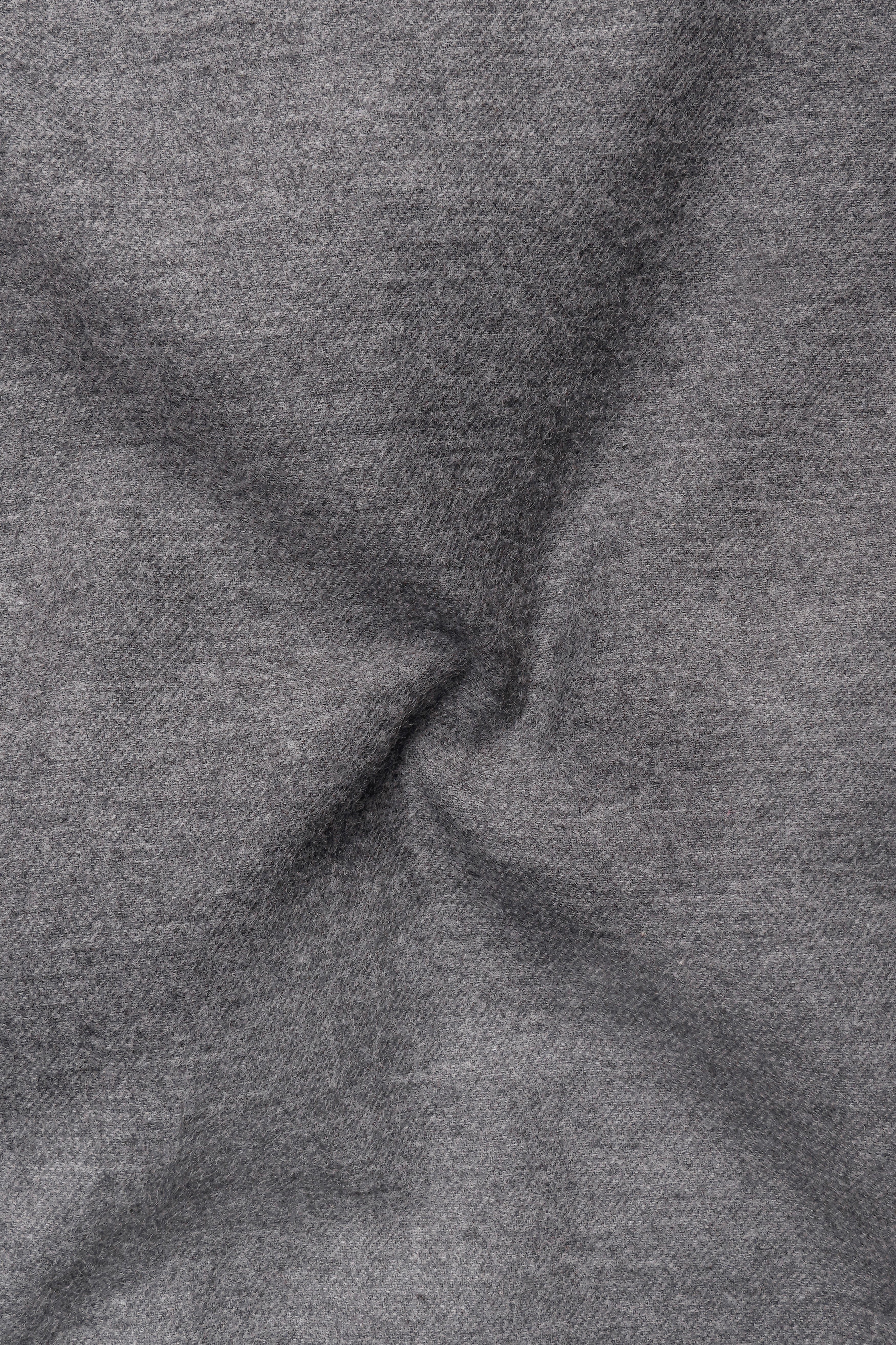 Velterra-Ironside Gray Textured Flannel Premium Cotton Casual Shirt