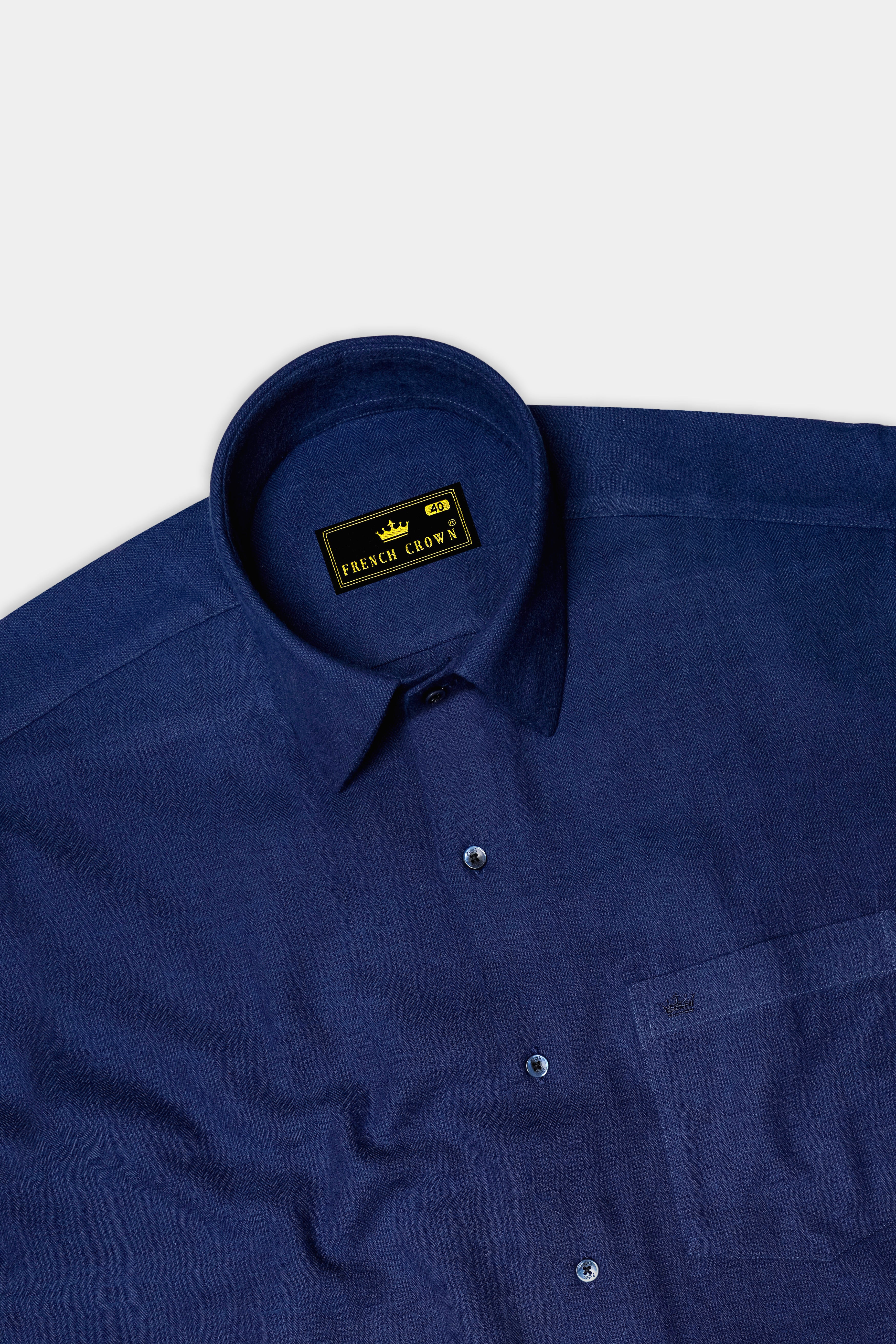 Blucrest-Biscay Blue Textured Herringbone Premium Cotton Casual Shirt 14364-BLE-38, 14364-BLE-H-38, 14364-BLE-39, 14364-BLE-H-39, 14364-BLE-40, 14364-BLE-H-40, 14364-BLE-42, 14364-BLE-H-42, 14364-BLE-44, 14364-BLE-H-44, 14364-BLE-46, 14364-BLE-H-46, 14364-BLE-48, 14364-BLE-H-48, 14364-BLE-50, 14364-BLE-H-50, 14364-BLE-52, 14364-BLE-H-52