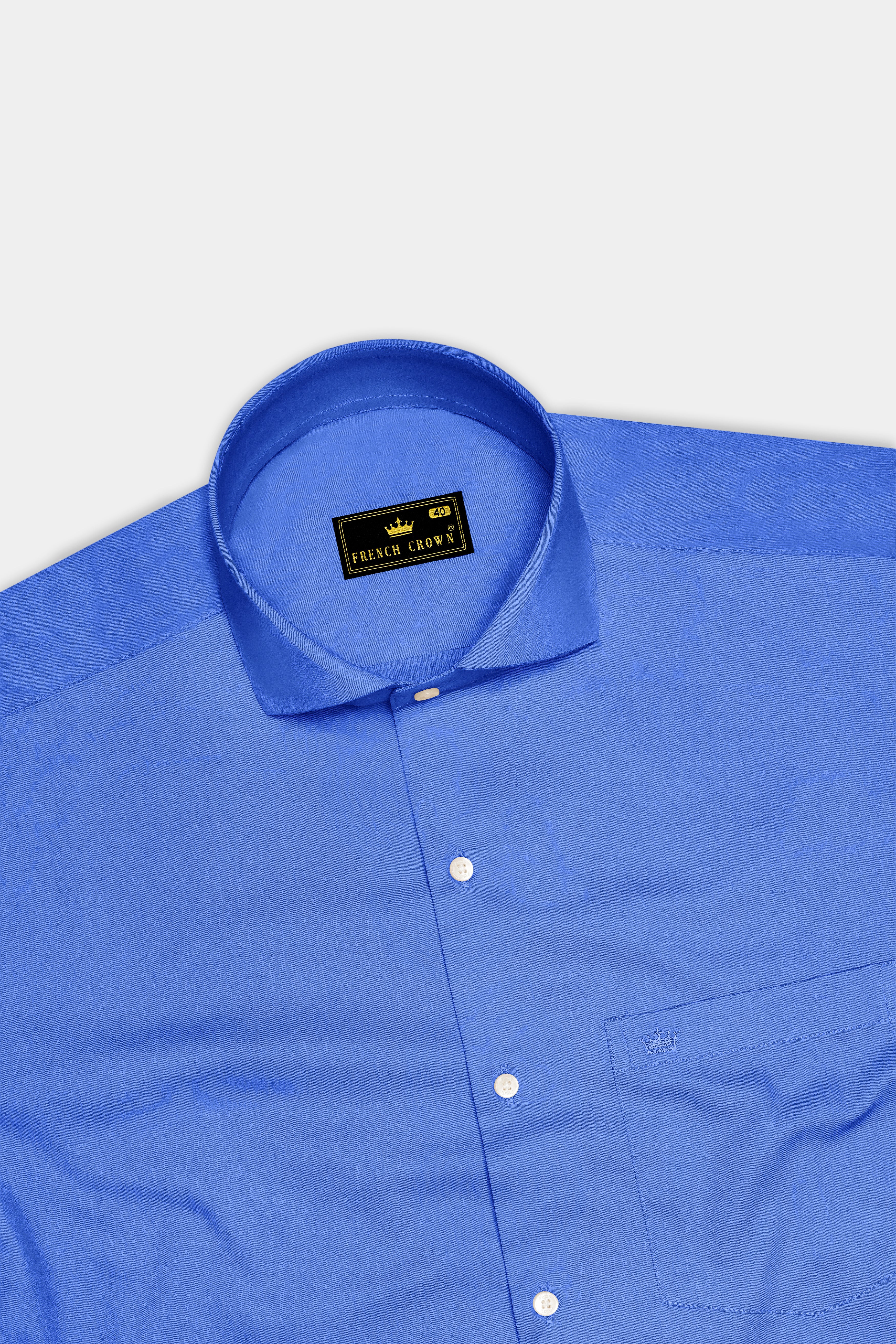 Azurion-Mariner Blue Subtle Sheen Super Soft Premium Cotton Cut Away Collar Dress Shirt 14392-CA-38, 14392-CA-H-38, 14392-CA-39, 14392-CA-H-39, 14392-CA-40, 14392-CA-H-40, 14392-CA-42, 14392-CA-H-42, 14392-CA-44, 14392-CA-H-44, 14392-CA-46, 14392-CA-H-46, 14392-CA-48, 14392-CA-H-48, 14392-CA-50, 14392-CA-H-50, 14392-CA-52, 14392-CA-H-52