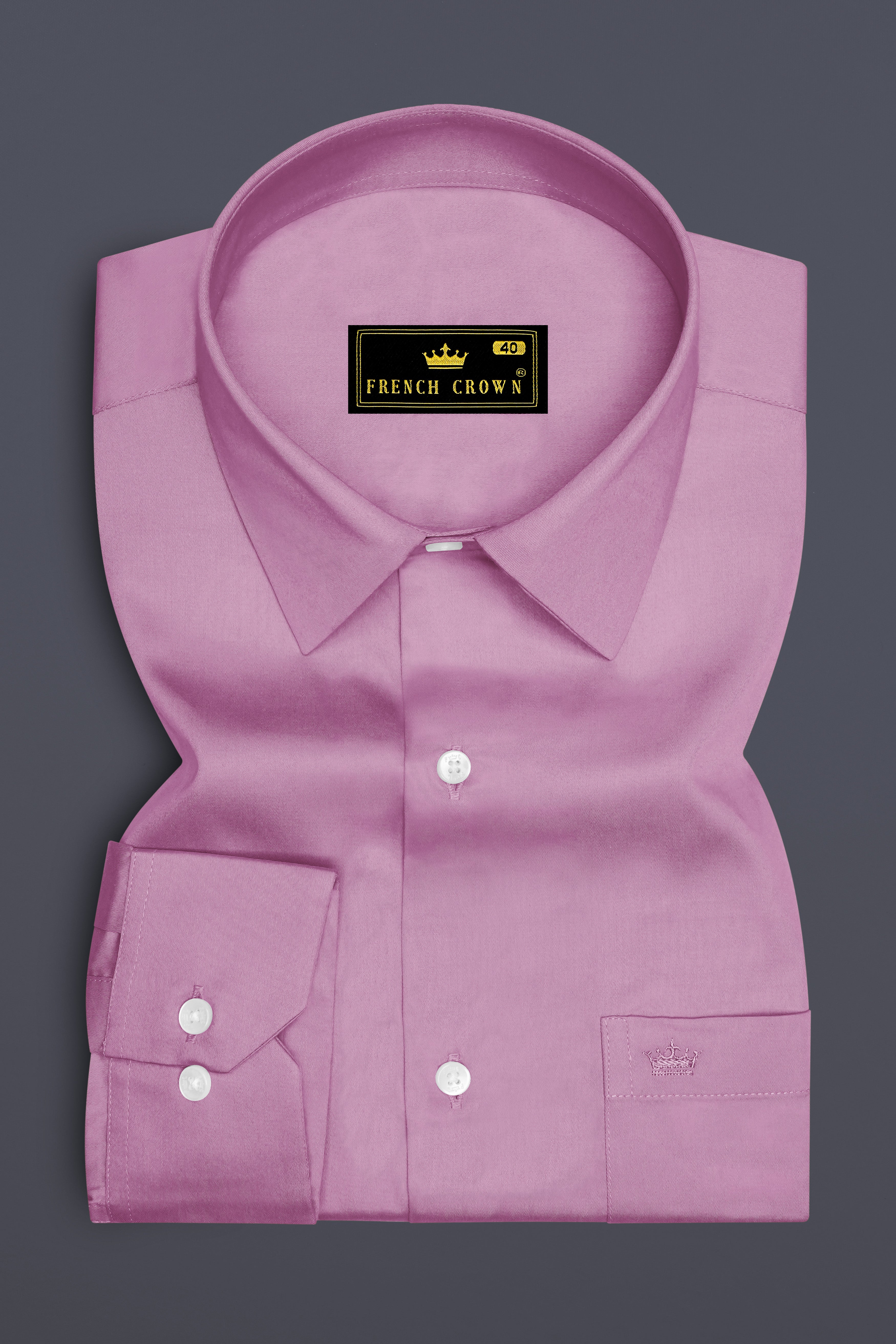 Blushoro-Viola Pink Subtle Sheen Super Soft Premium Cotton Dress Shirt