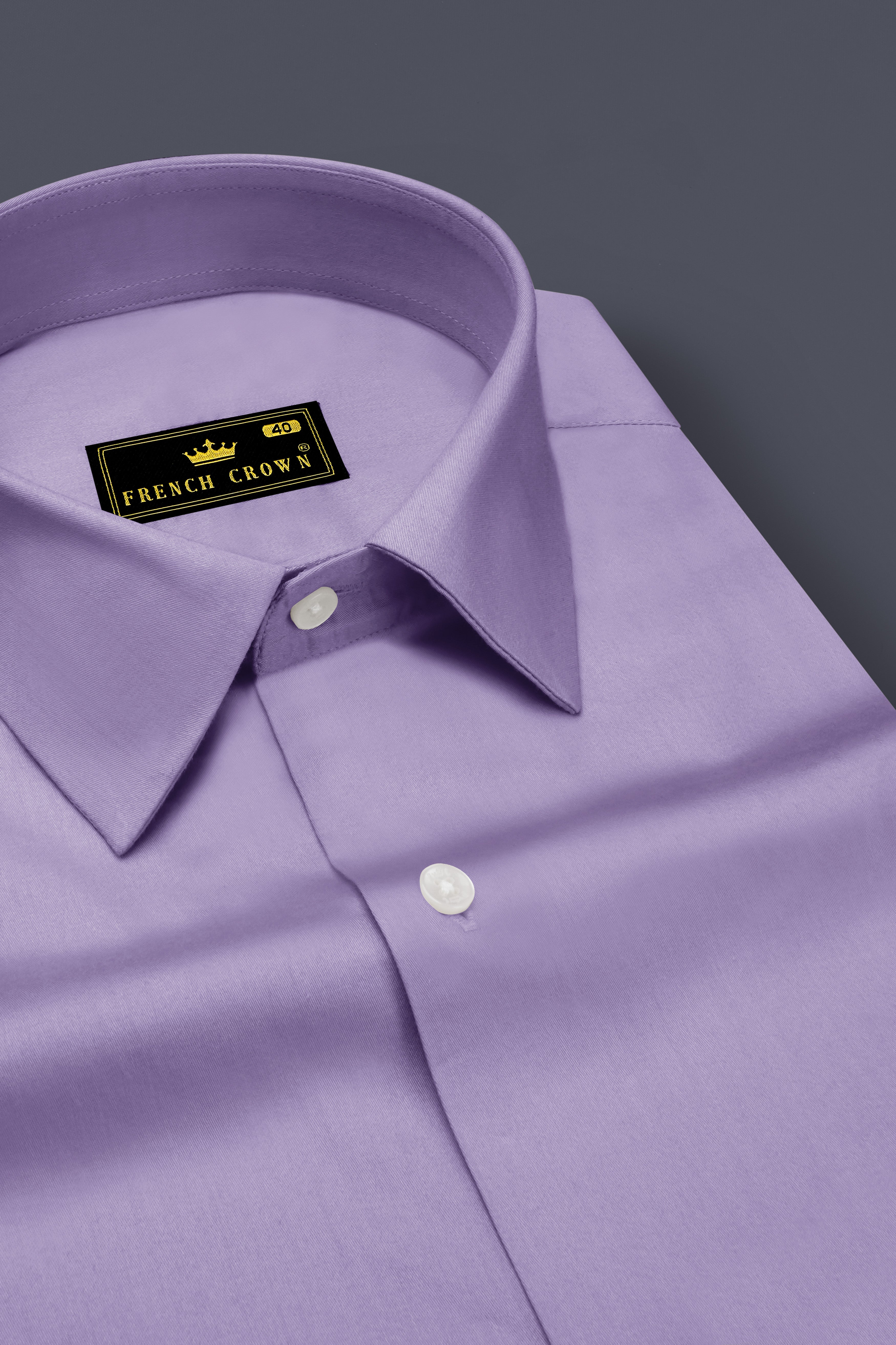 Lavero-Pastel Purple Subtle Sheen Super Soft Premium Cotton Dress Shirt