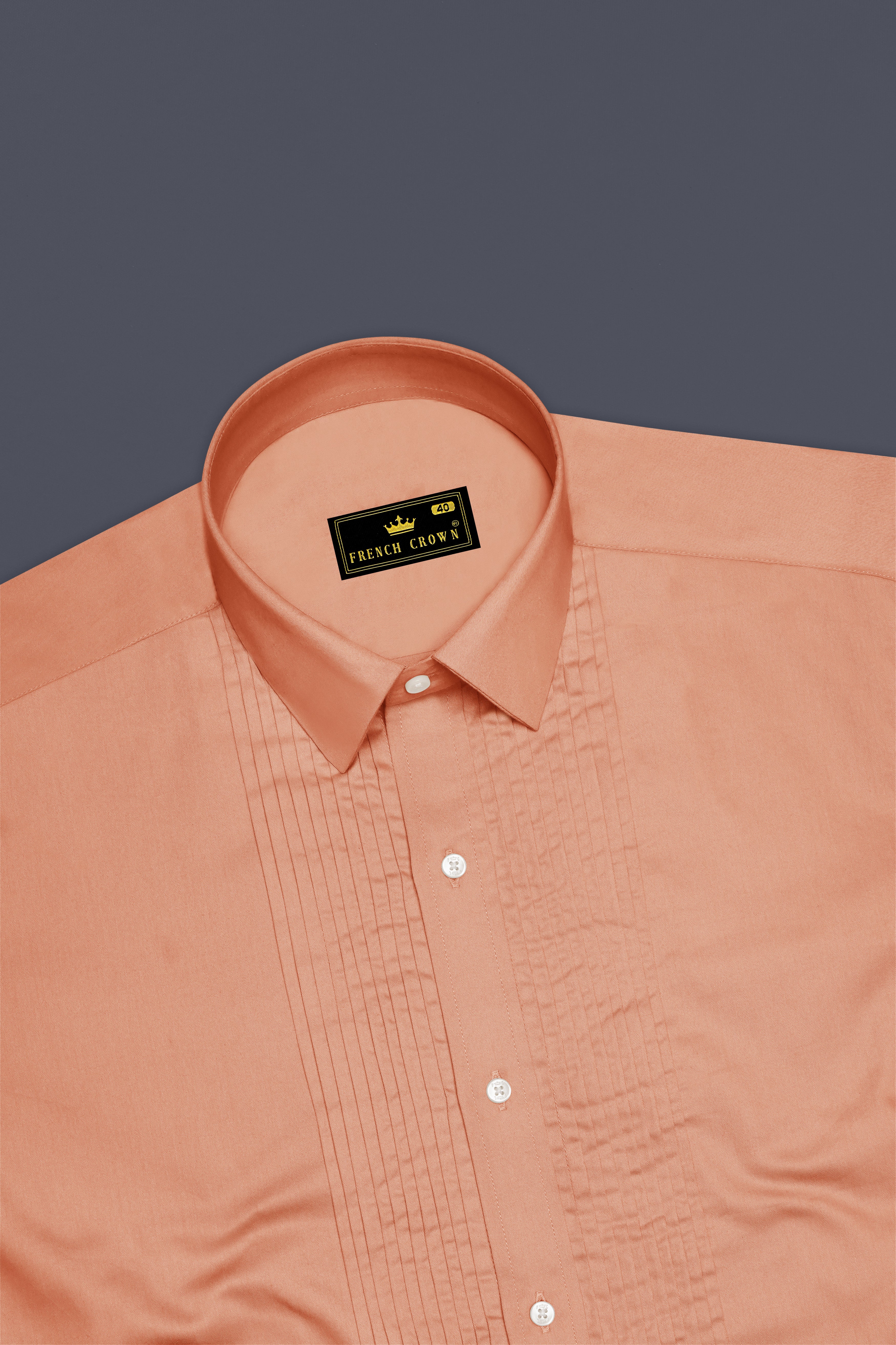 Solvoro-Tumbleweed Orange Subtle Sheen Super Soft Premium Cotton Tuxedo Dress Shirt 14418-TXD-38, 14418-TXD-H-38, 14418-TXD-39, 14418-TXD-H-39, 14418-TXD-40, 14418-TXD-H-40, 14418-TXD-42, 14418-TXD-H-42, 14418-TXD-44, 14418-TXD-H-44, 14418-TXD-46, 14418-TXD-H-46, 14418-TXD-48, 14418-TXD-H-48, 14418-TXD-50, 14418-TXD-H-50, 14418-TXD-52, 14418-TXD-H-52