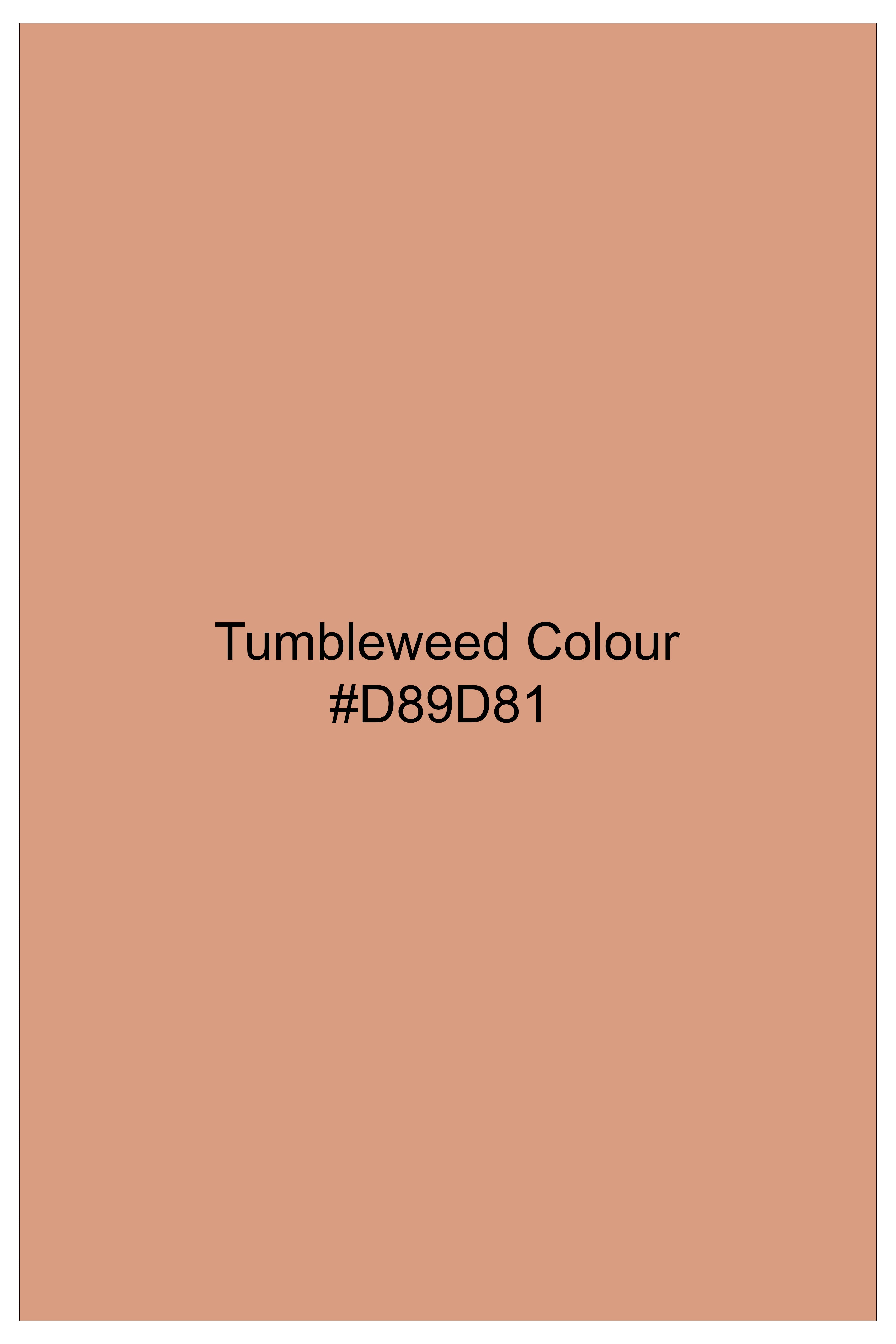 Solvoro-Tumbleweed Orange Subtle Sheen Super Soft Premium Cotton Tuxedo Dress Shirt