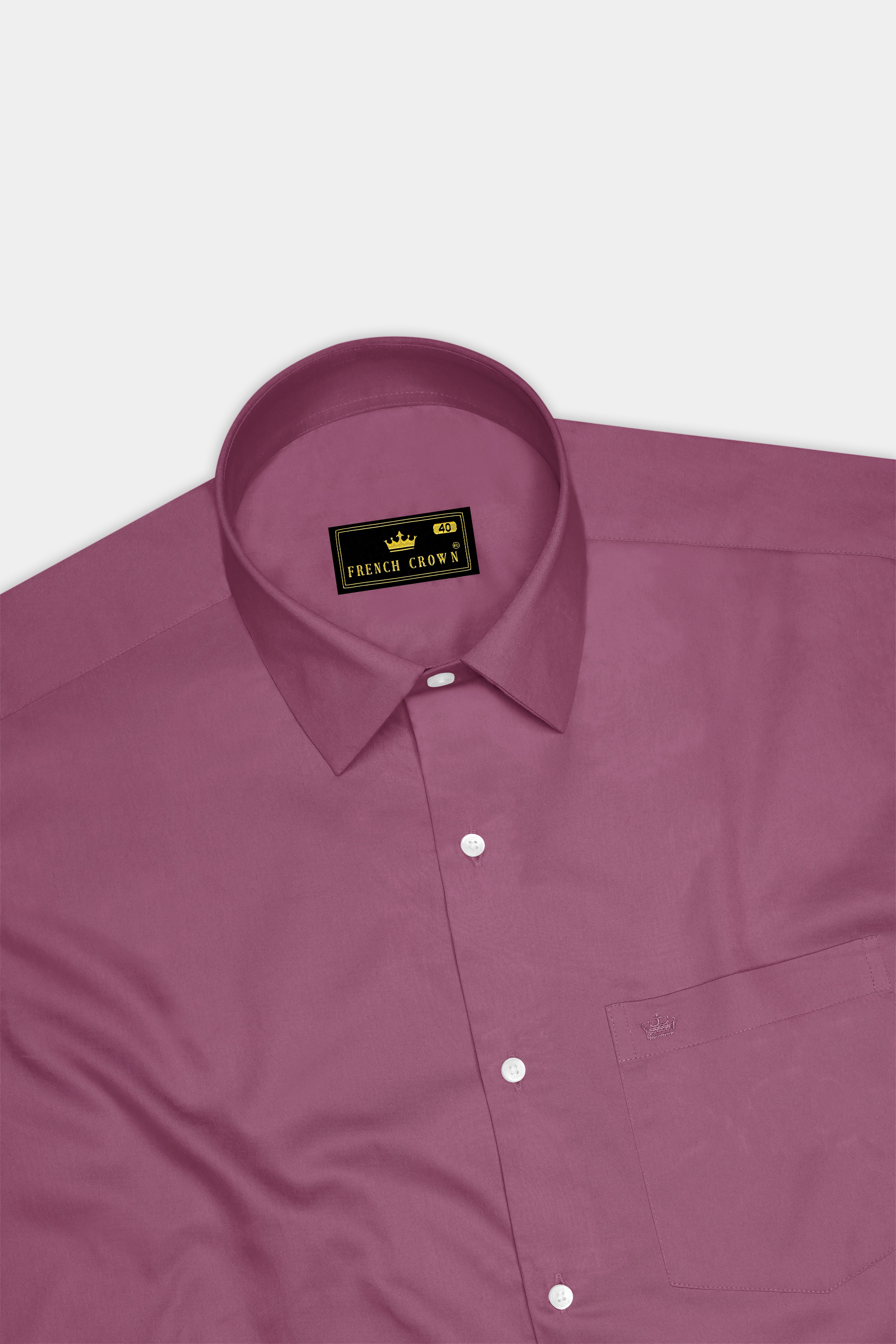 Stelloro-Cosmic Pink Subtle Sheen Super Soft Premium Cotton Dress Shirt