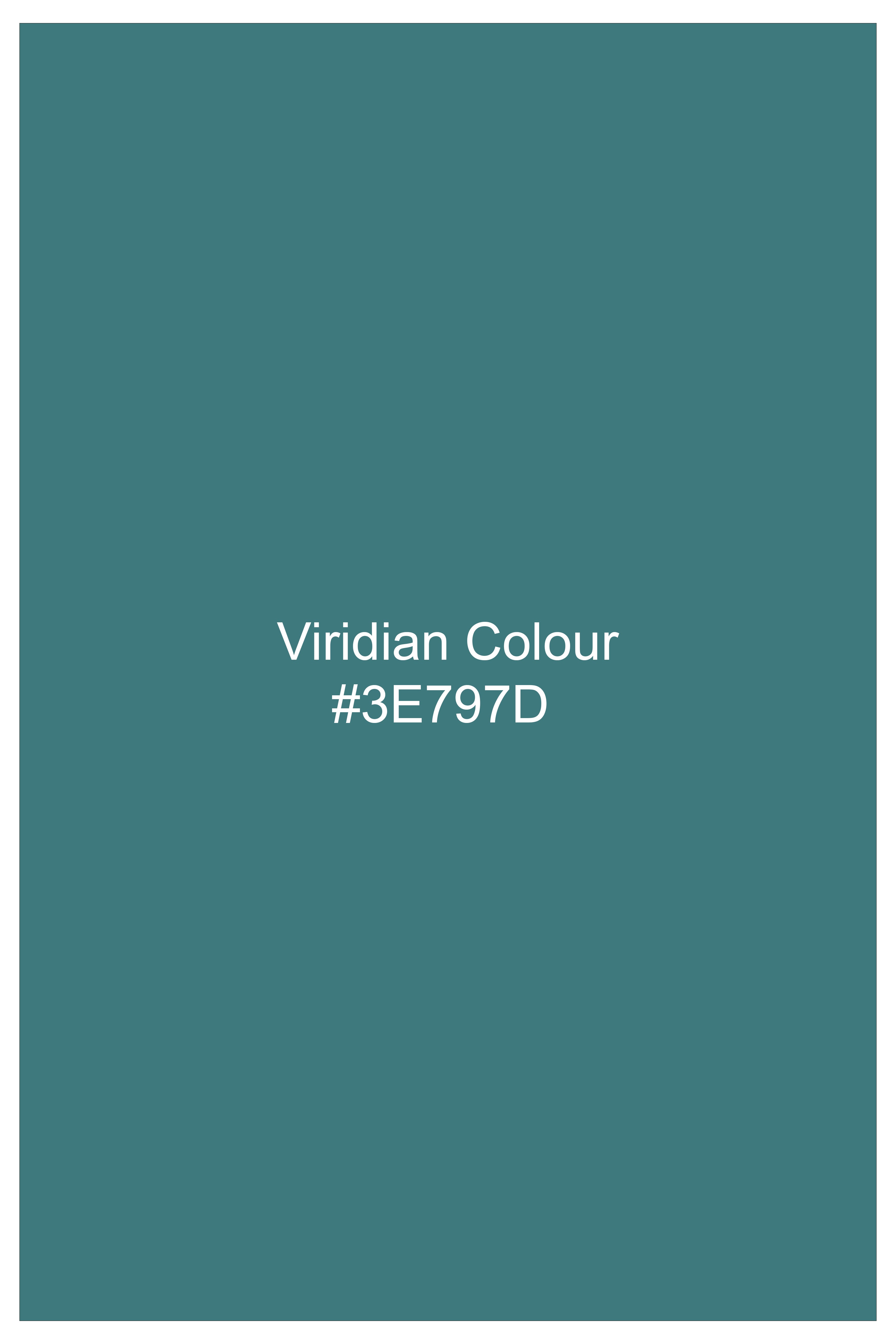 Lustraro-Viridian Green Subtle Sheen Super Soft Premium Cotton Mandarin Dress Shirt