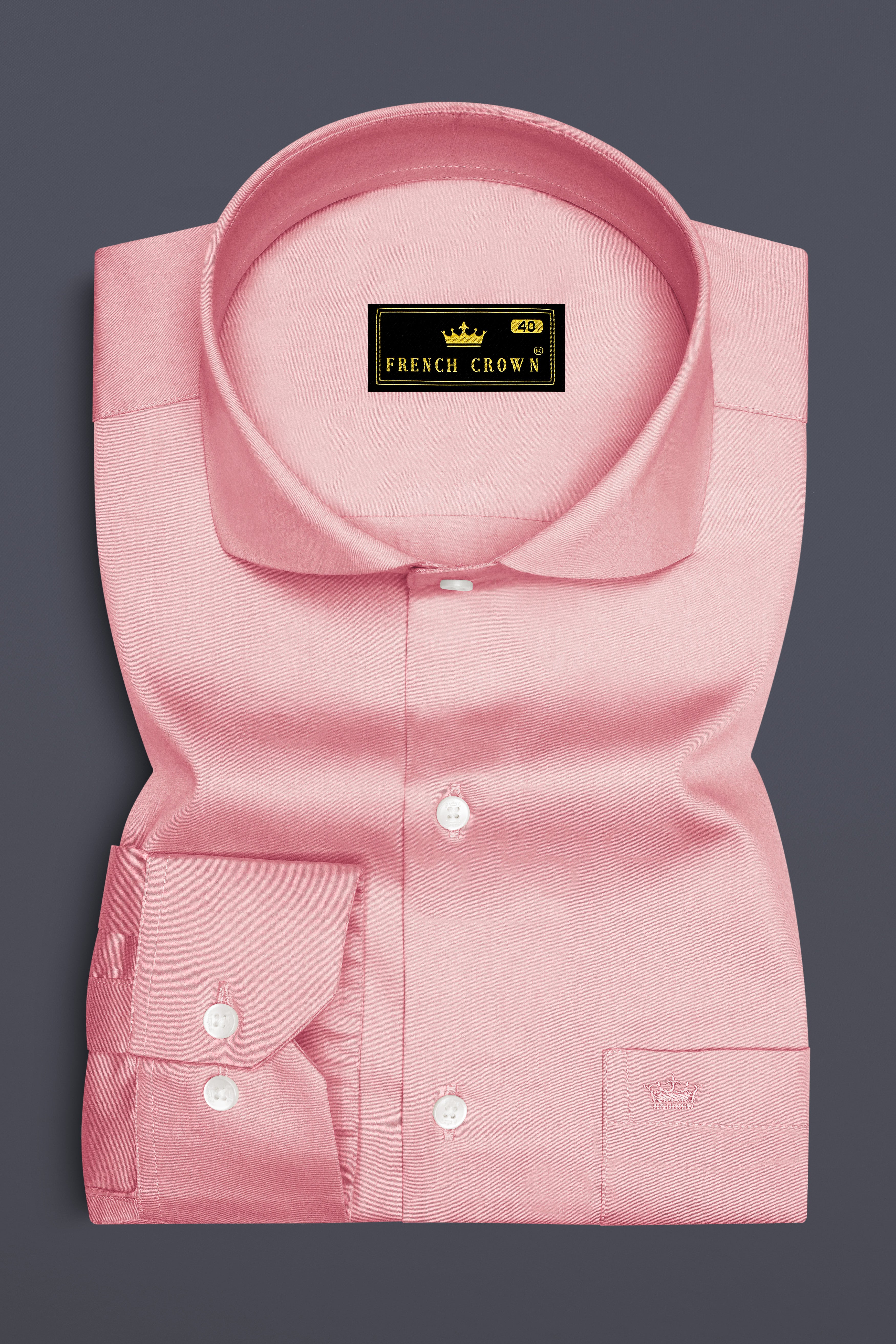 Rosavon-Blossom Pink Subtle Sheen Super Soft Premium Cotton Cut Away Collar Dress Shirt 14476-CA-38, 14476-CA-H-38, 14476-CA-39, 14476-CA-H-39, 14476-CA-40, 14476-CA-H-40, 14476-CA-42, 14476-CA-H-42, 14476-CA-44, 14476-CA-H-44, 14476-CA-46, 14476-CA-H-46, 14476-CA-48, 14476-CA-H-48, 14476-CA-50, 14476-CA-H-50, 14476-CA-52, 14476-CA-H-52