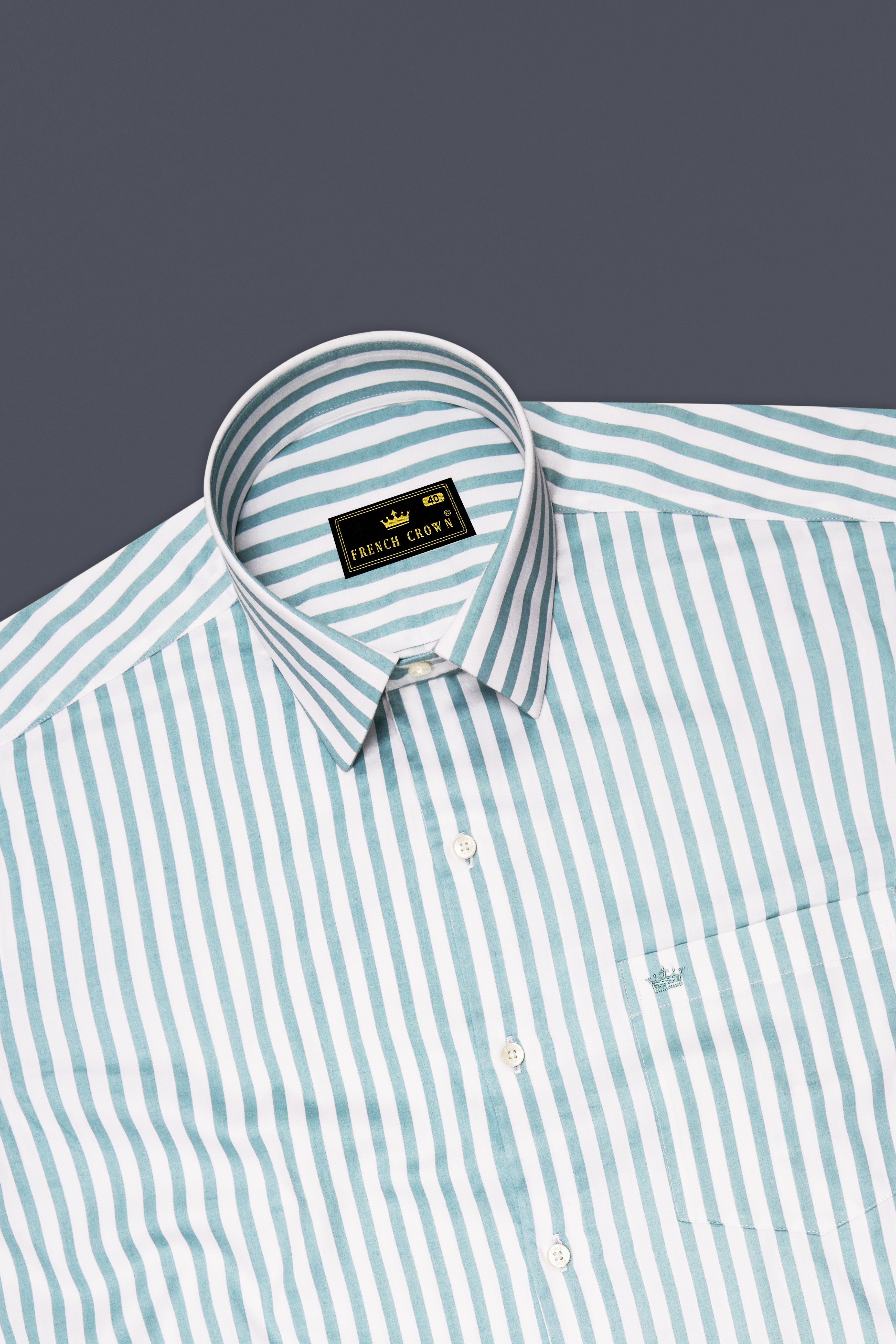 Celestio-Stream Blue And Bright White Candy Striped Subtle Sheen Super Soft Premium Cotton Dress Shirt 14511-38, 14511-H-38, 14511-39, 14511-H-39, 14511-40, 14511-H-40, 14511-42, 14511-H-42, 14511-44, 14511-H-44, 14511-46, 14511-H-46, 14511-48, 14511-H-48, 14511-50, 14511-H-50, 14511-52, 14511-H-52