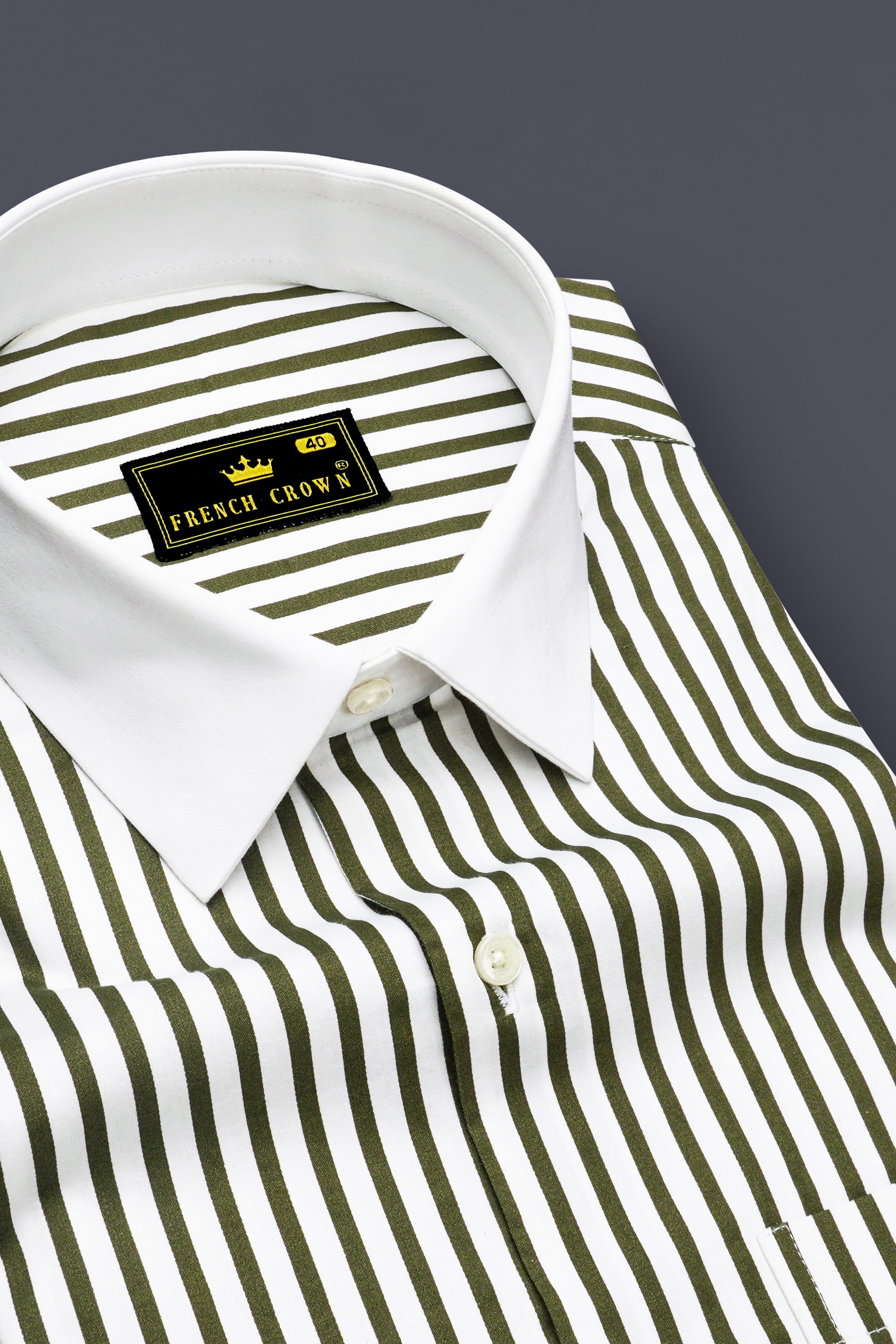 Verdant-Verdigris Green And Bright White Candy Striped Super Soft Premium Cotton Dress White Cuff Collar Shirt 14527-WCC-38, 14527-WCC-H-38, 14527-WCC-39, 14527-WCC-H-39, 14527-WCC-40, 14527-WCC-H-40, 14527-WCC-42, 14527-WCC-H-42, 14527-WCC-44, 14527-WCC-H-44, 14527-WCC-46, 14527-WCC-H-46, 14527-WCC-48, 14527-WCC-H-48, 14527-WCC-50, 14527-WCC-H-50, 14527-WCC-52, 14527-WCC-H-52