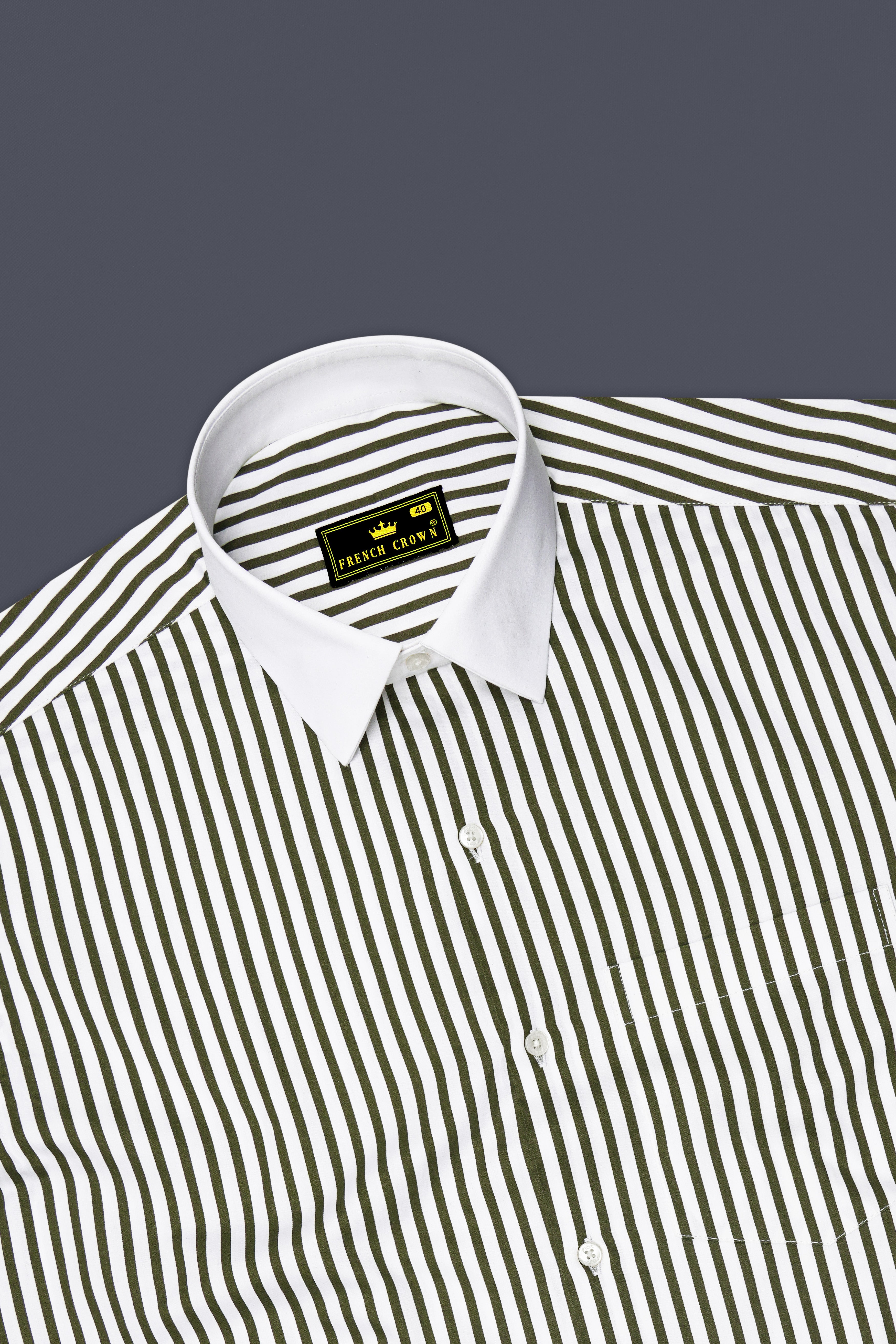 Verdant-Verdigris Green And Bright White Candy Striped Super Soft Premium Cotton Dress White Cuff Collar Shirt 14527-WCC-38, 14527-WCC-H-38, 14527-WCC-39, 14527-WCC-H-39, 14527-WCC-40, 14527-WCC-H-40, 14527-WCC-42, 14527-WCC-H-42, 14527-WCC-44, 14527-WCC-H-44, 14527-WCC-46, 14527-WCC-H-46, 14527-WCC-48, 14527-WCC-H-48, 14527-WCC-50, 14527-WCC-H-50, 14527-WCC-52, 14527-WCC-H-52