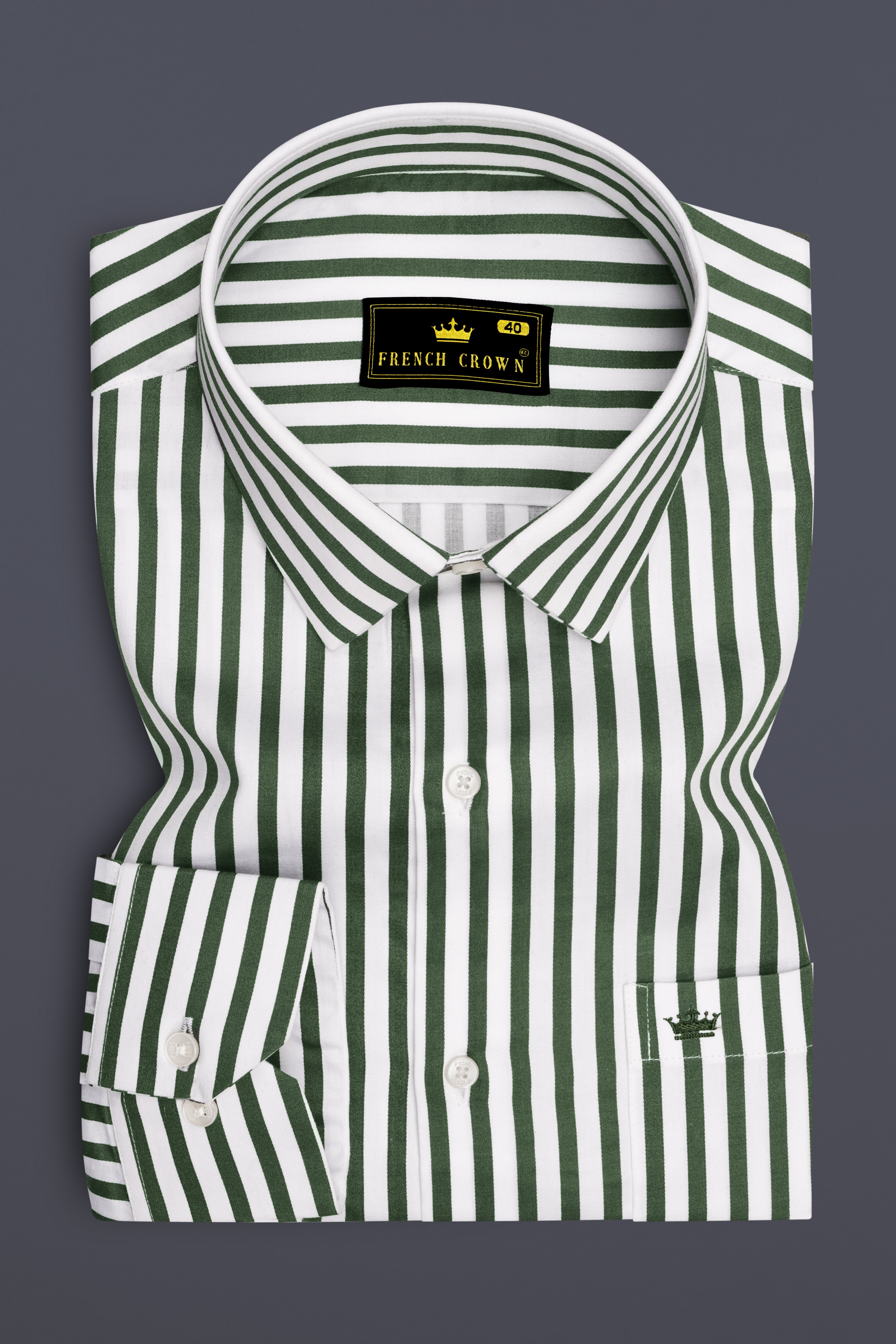 Eclipse-Lunar Green And Bright White Candy Striped Subtle Sheen Super Soft Premium Cotton Dress Shirt 14551-38, 14551-H-38, 14551-39, 14551-H-39, 14551-40, 14551-H-40, 14551-42, 14551-H-42, 14551-44, 14551-H-44, 14551-46, 14551-H-46, 14551-48, 14551-H-48, 14551-50, 14551-H-50, 14551-52, 14551-H-52
